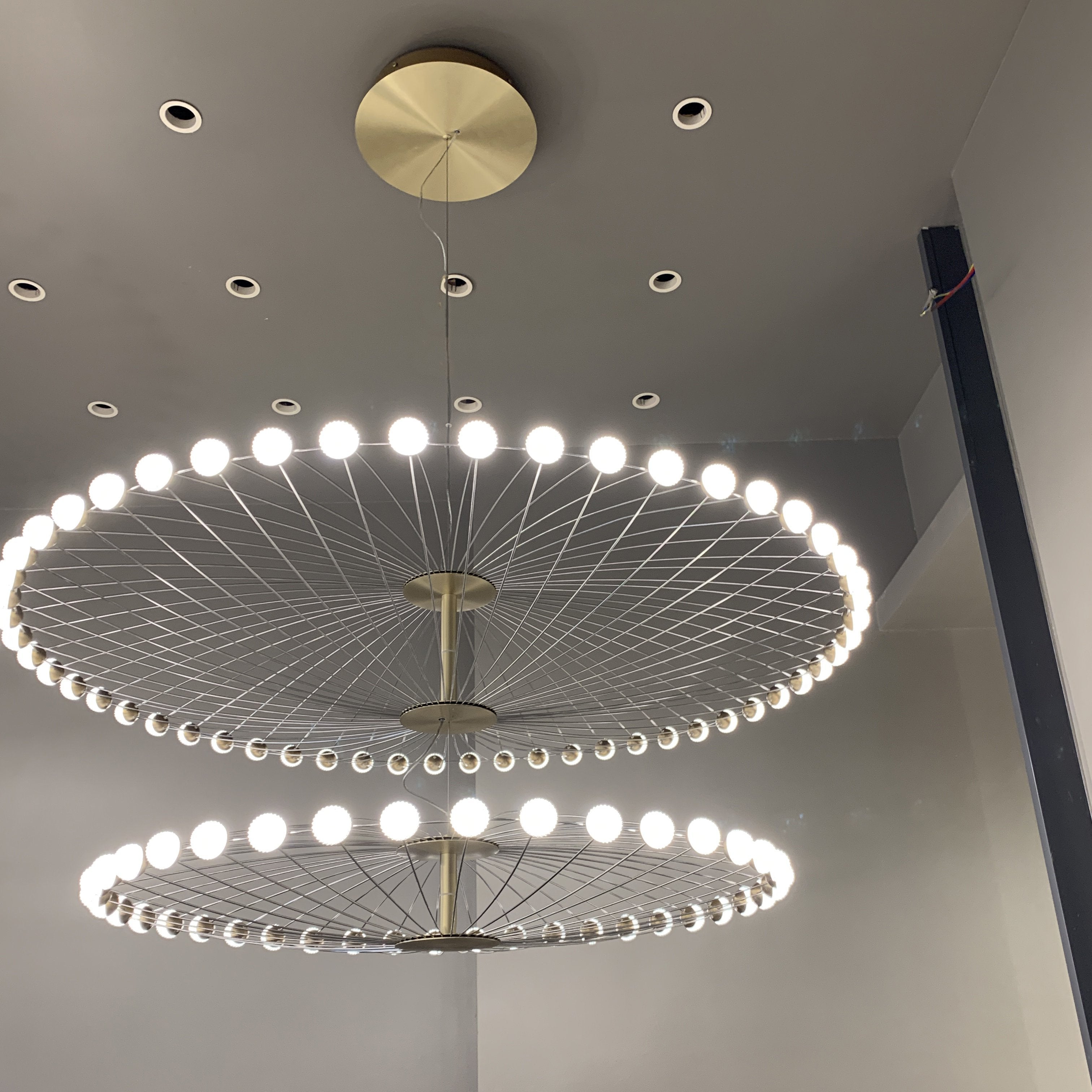 Almas Sputnik Round LED Ring Commercial Project Chandelier - Italian Concept - 