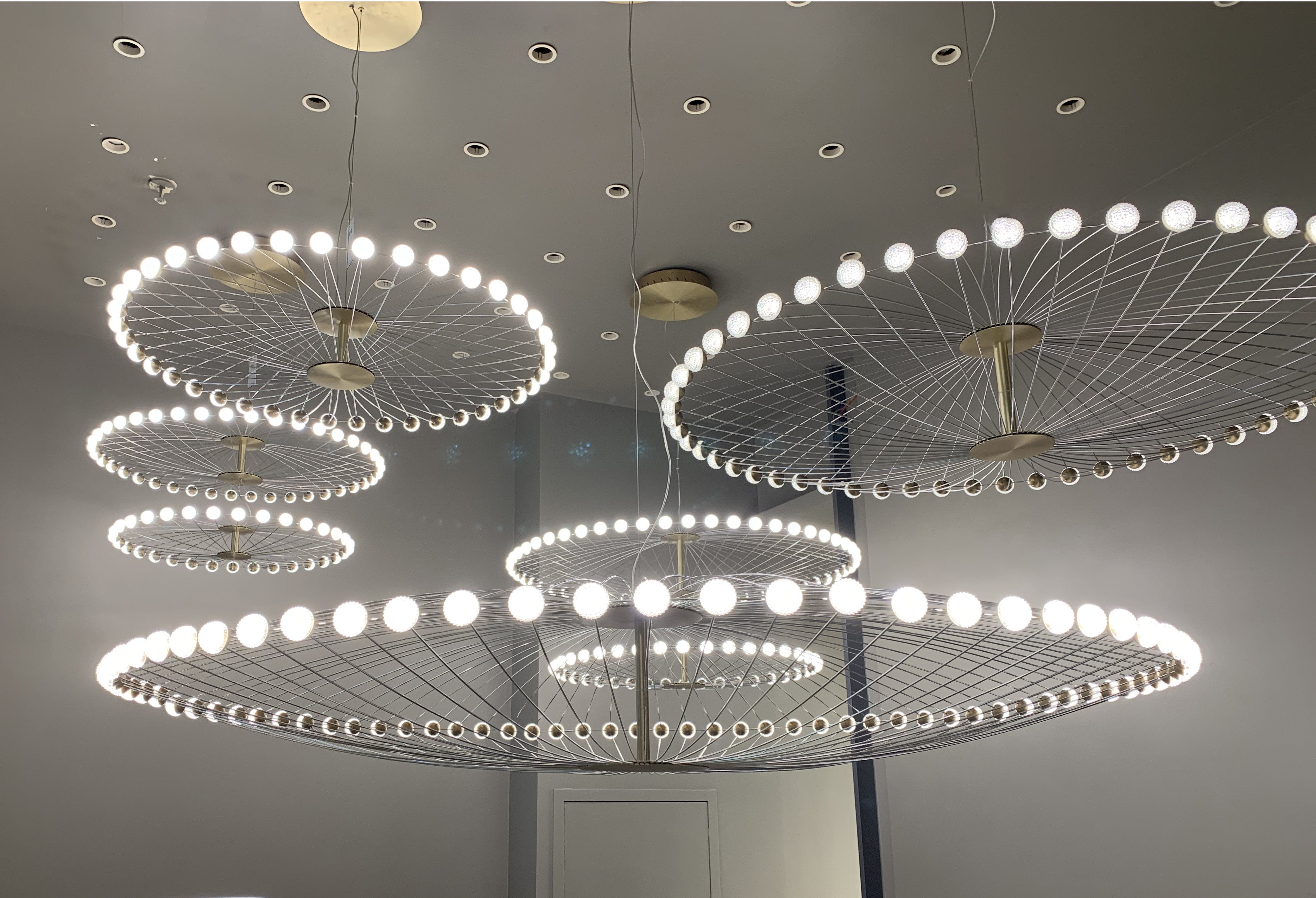 Almas Sputnik Round LED Ring Commercial Project Chandelier - Italian Concept - 