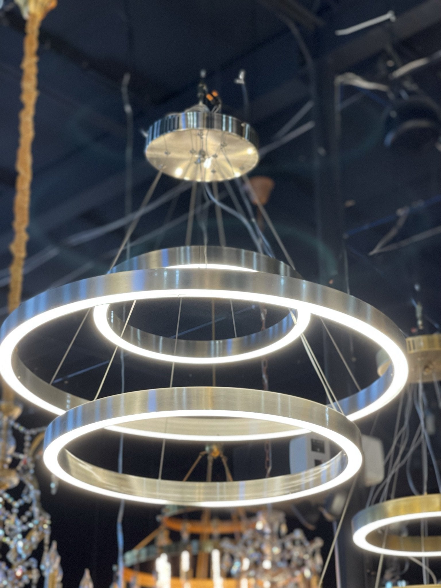 Ancillary 3-Ring LED Chandelier - Italian Concept - 