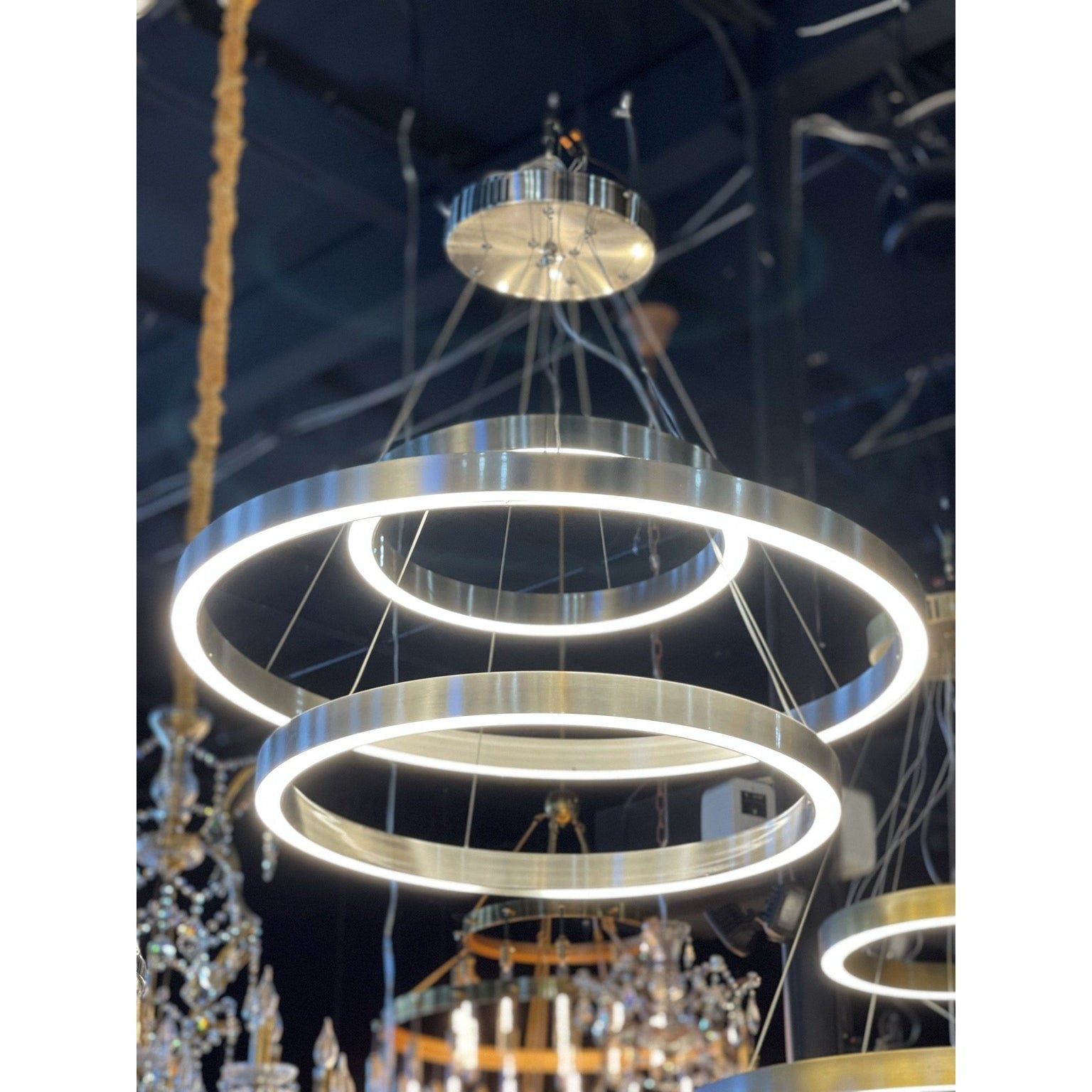 Ancillary 3-Ring LED Chandelier - Italian Concept - 