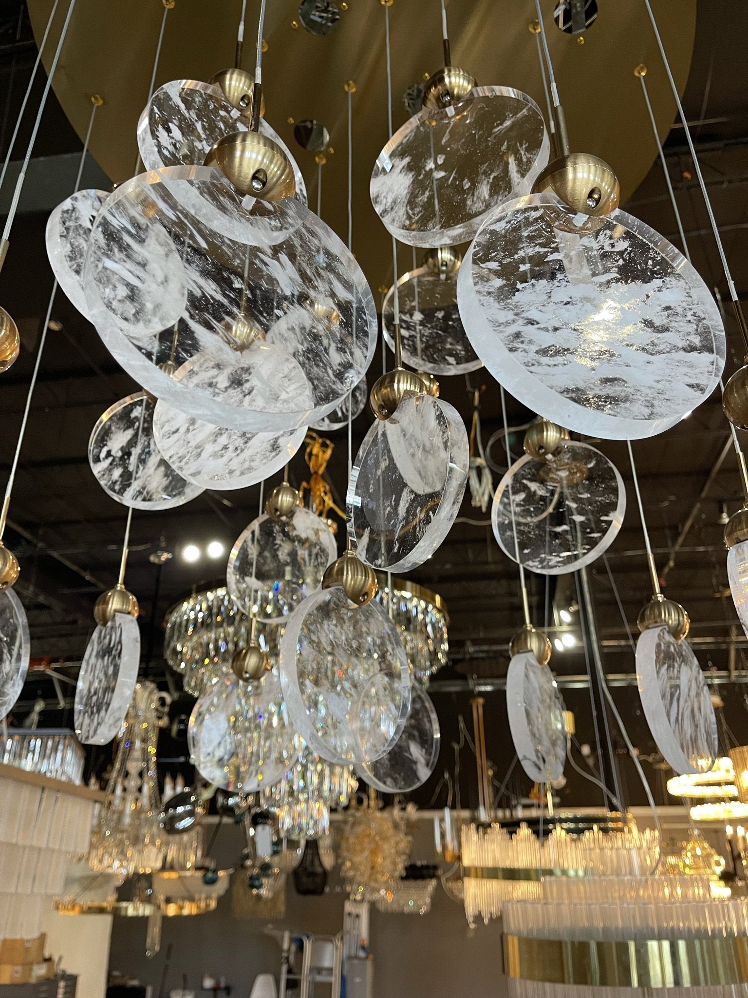 Aurora Cloud Glass Cluster LED Pendant Light