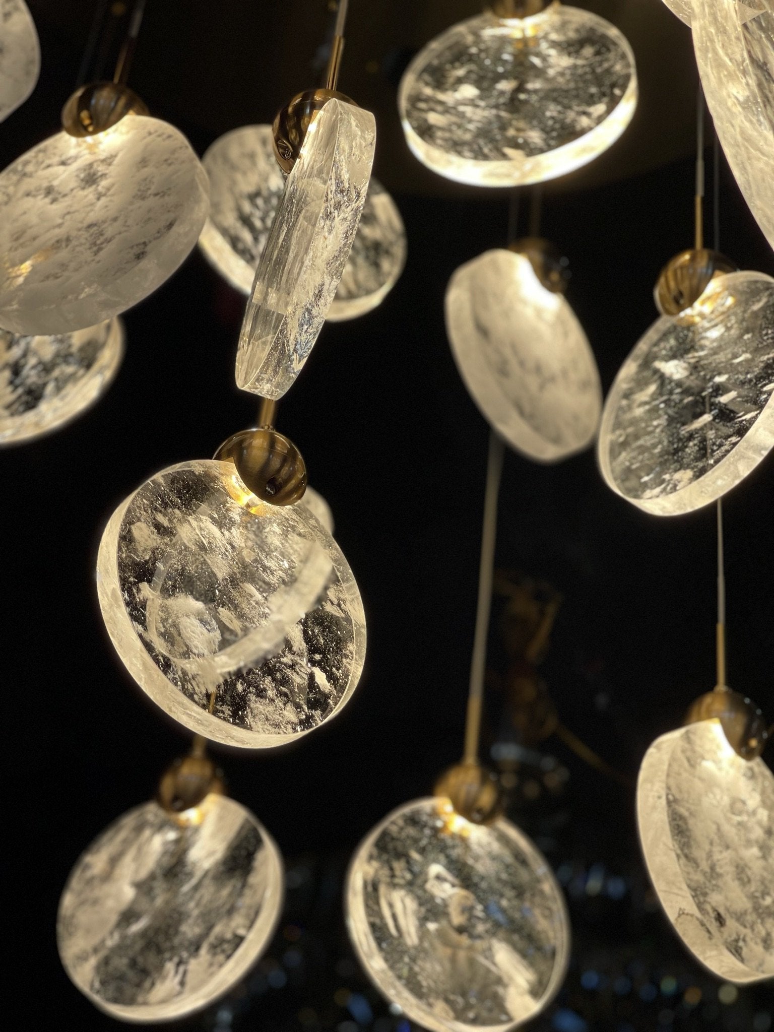 Aurora Cloud Glass Cluster LED Pendant Light - Italian Concept - 