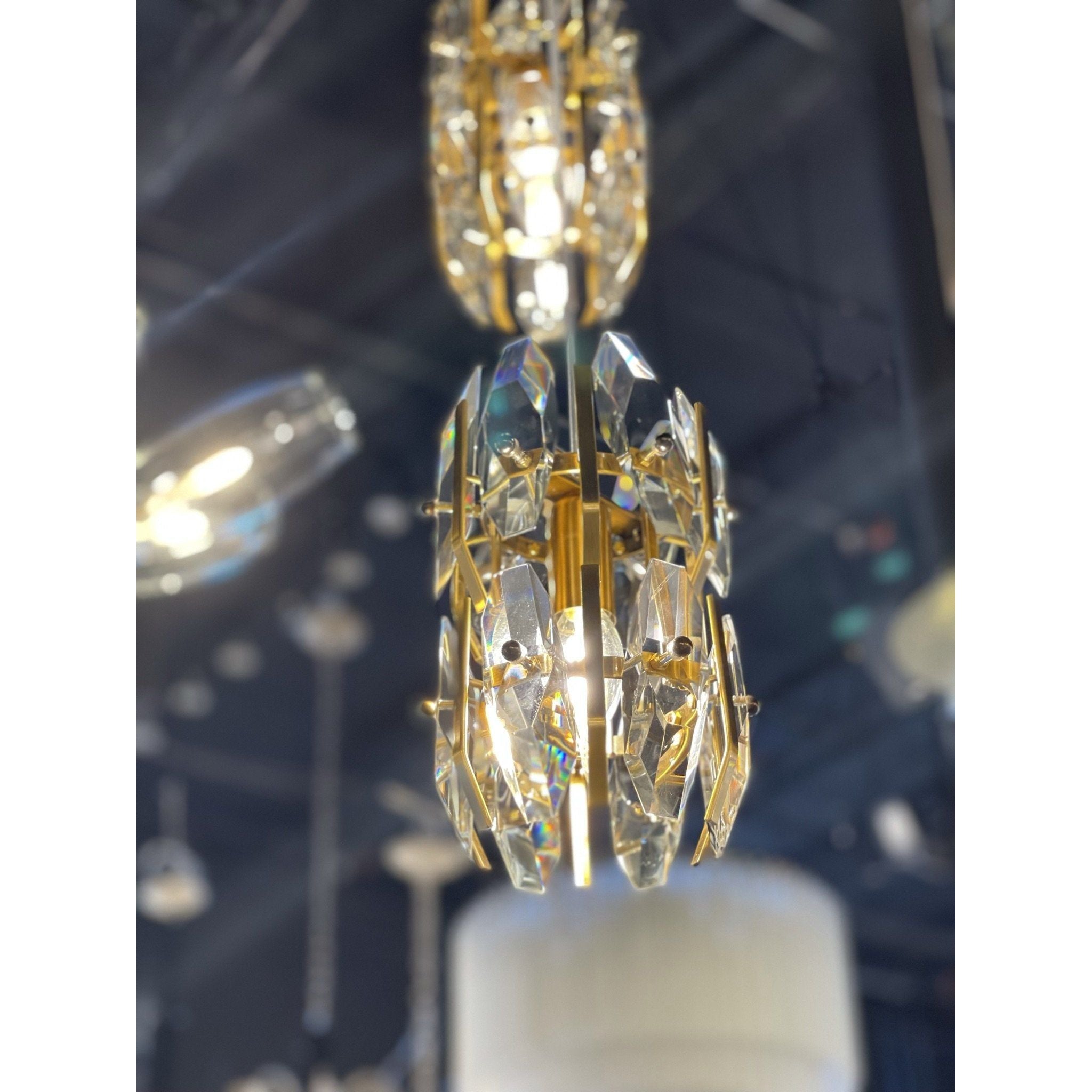 Sol Odeon Crystal Pendant Foyer Light - Italian Concept