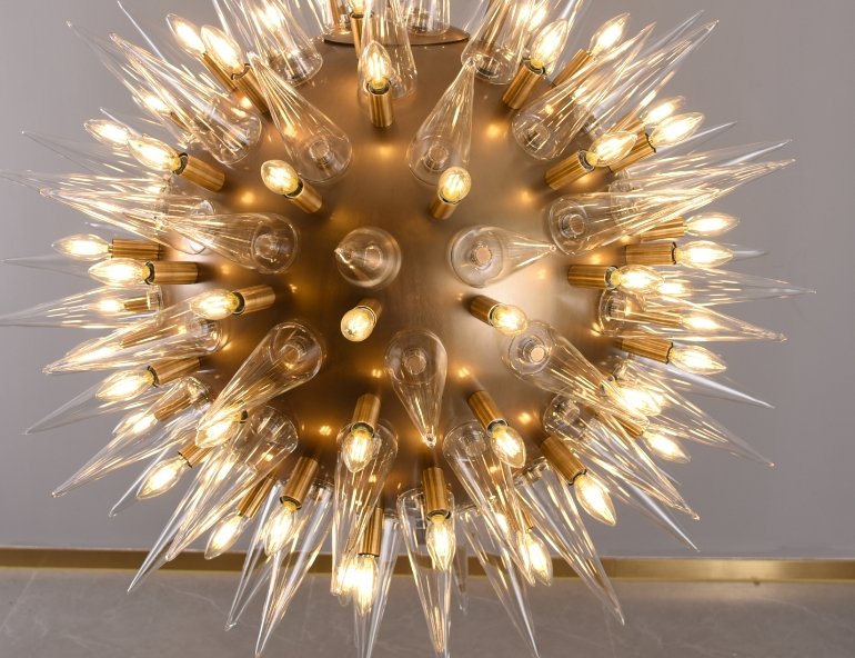 Atomic Round Sputnik Starburst Chandelier - Italian Concept - 