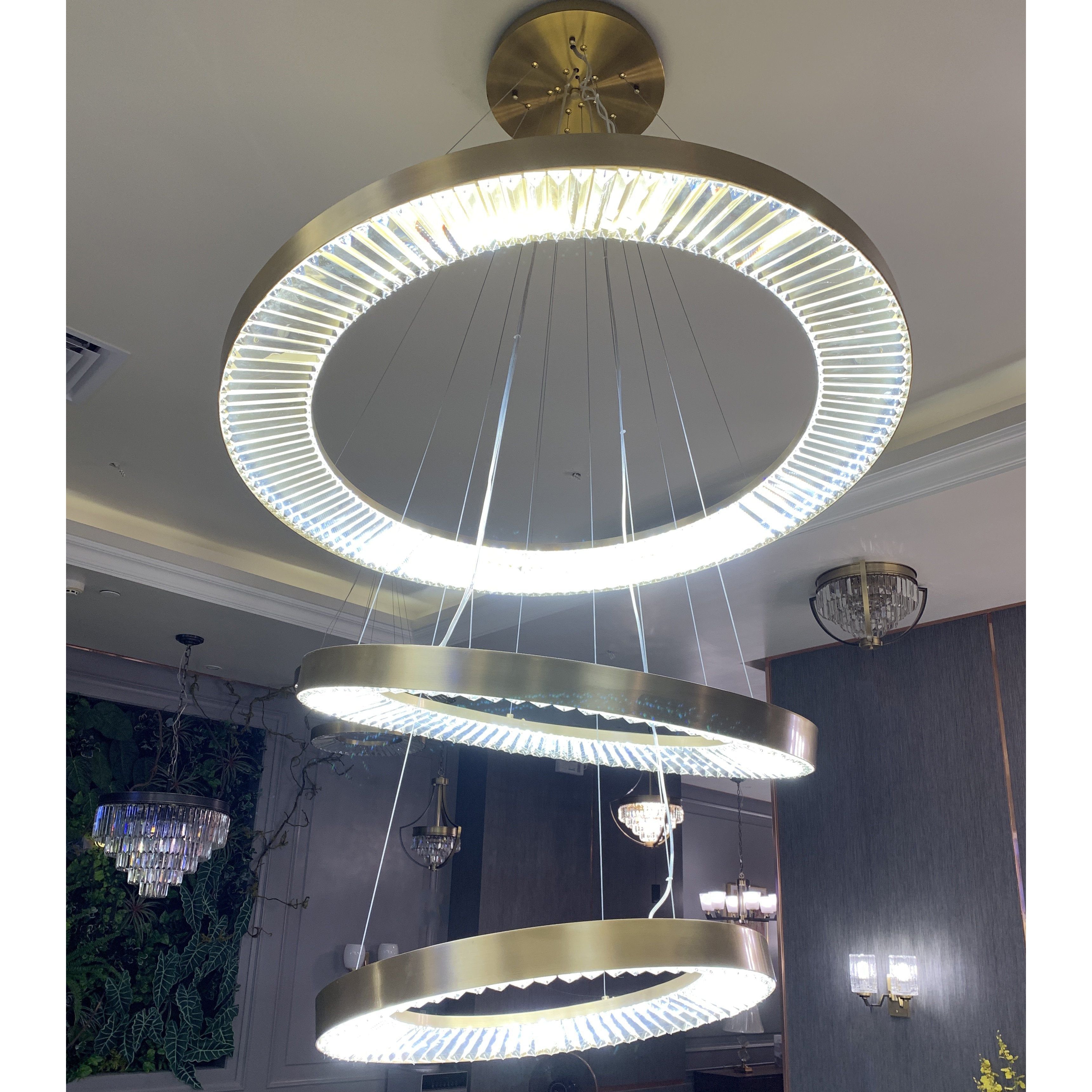 Liam Tiered Round Ring LED Chandelier - Italian Concept