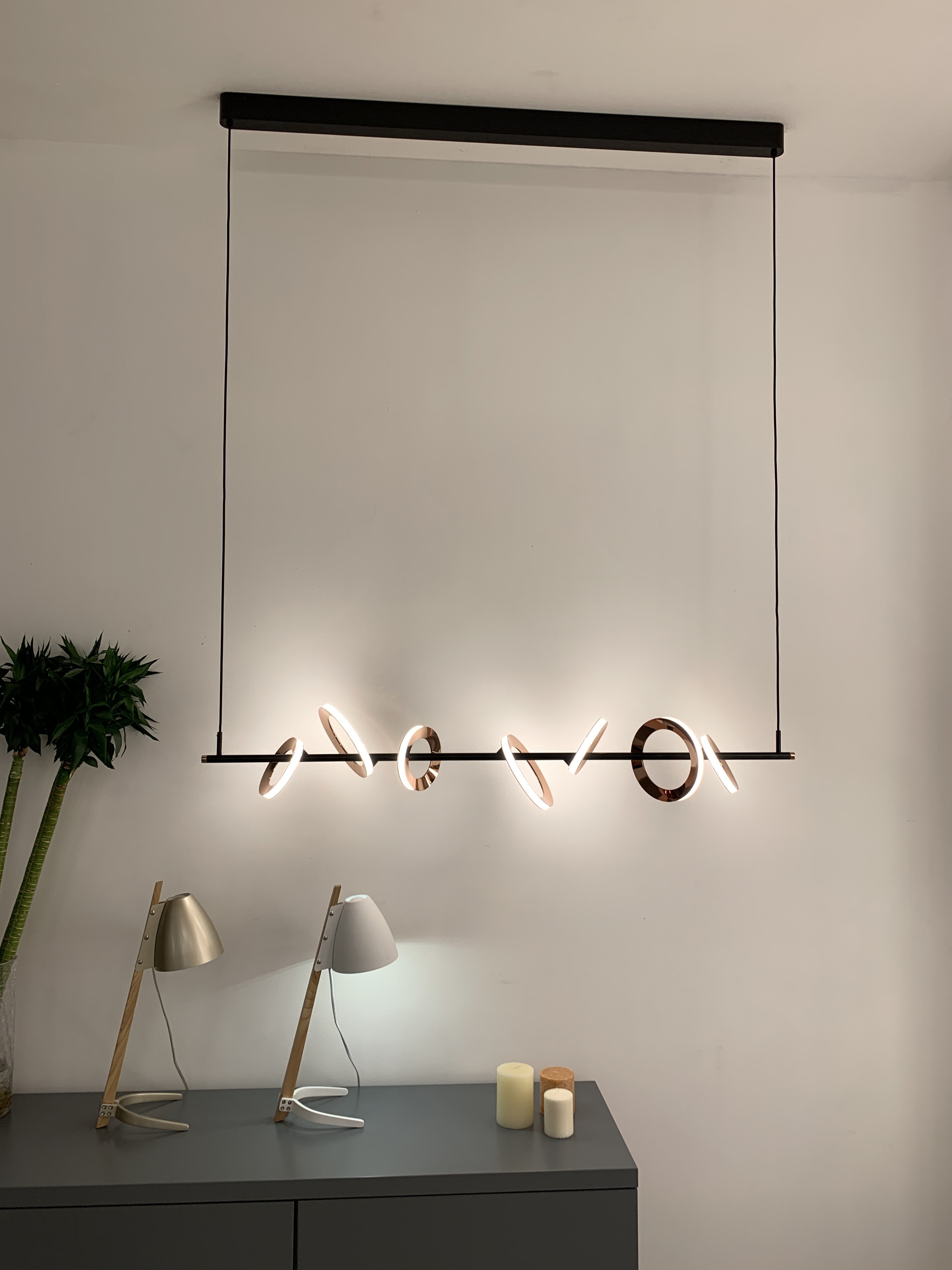Abear Linear LED Chandelier - Italian Concept - 