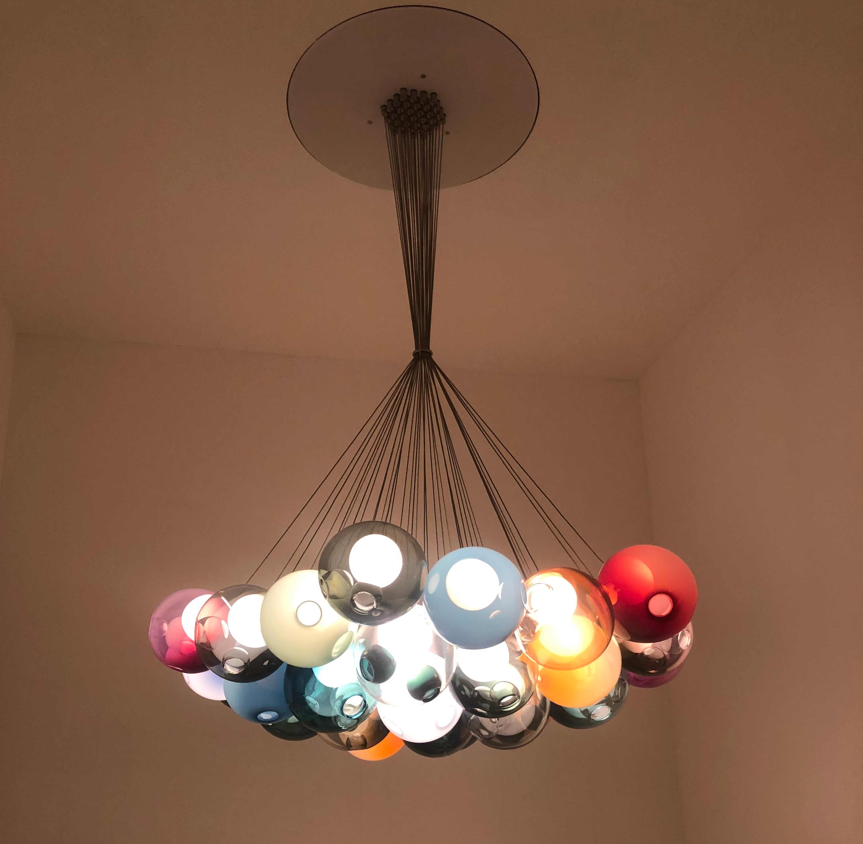 Soho Multi-Color Glass Globe Chandelier - Italian Concept