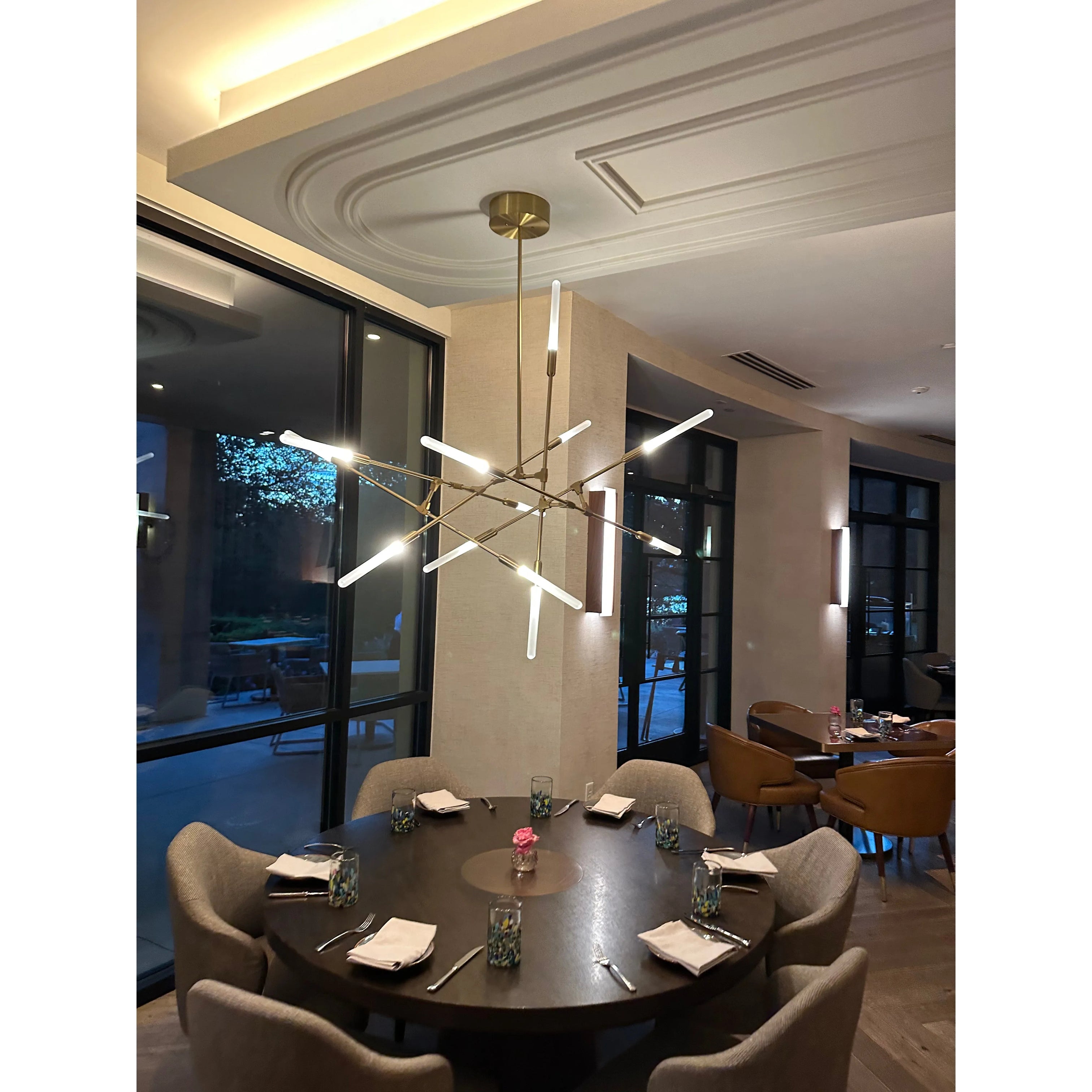 Amy's Branching Glass Tubular Chandelier - Italian Concept