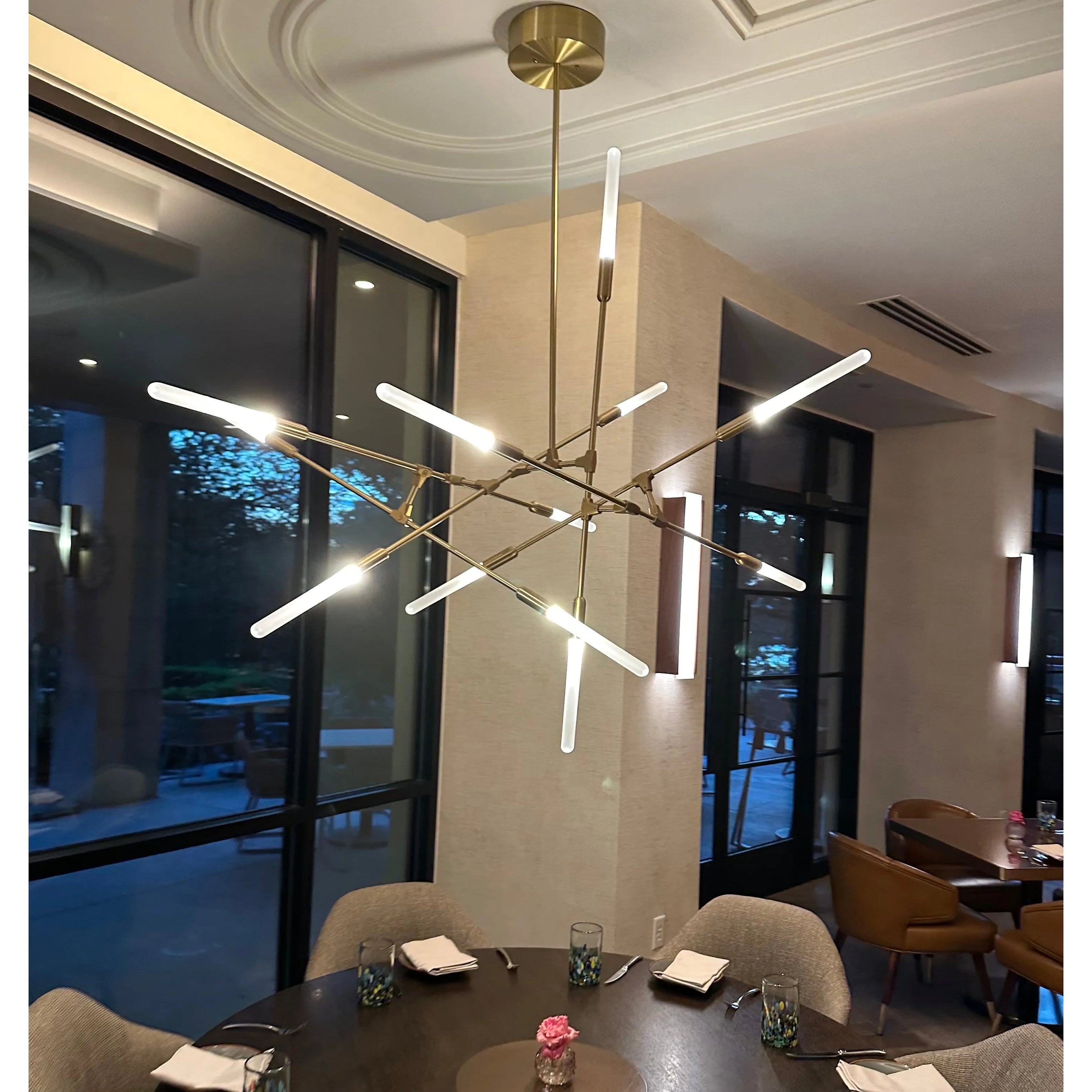 Amy's Branching Glass Tubular Chandelier - Italian Concept