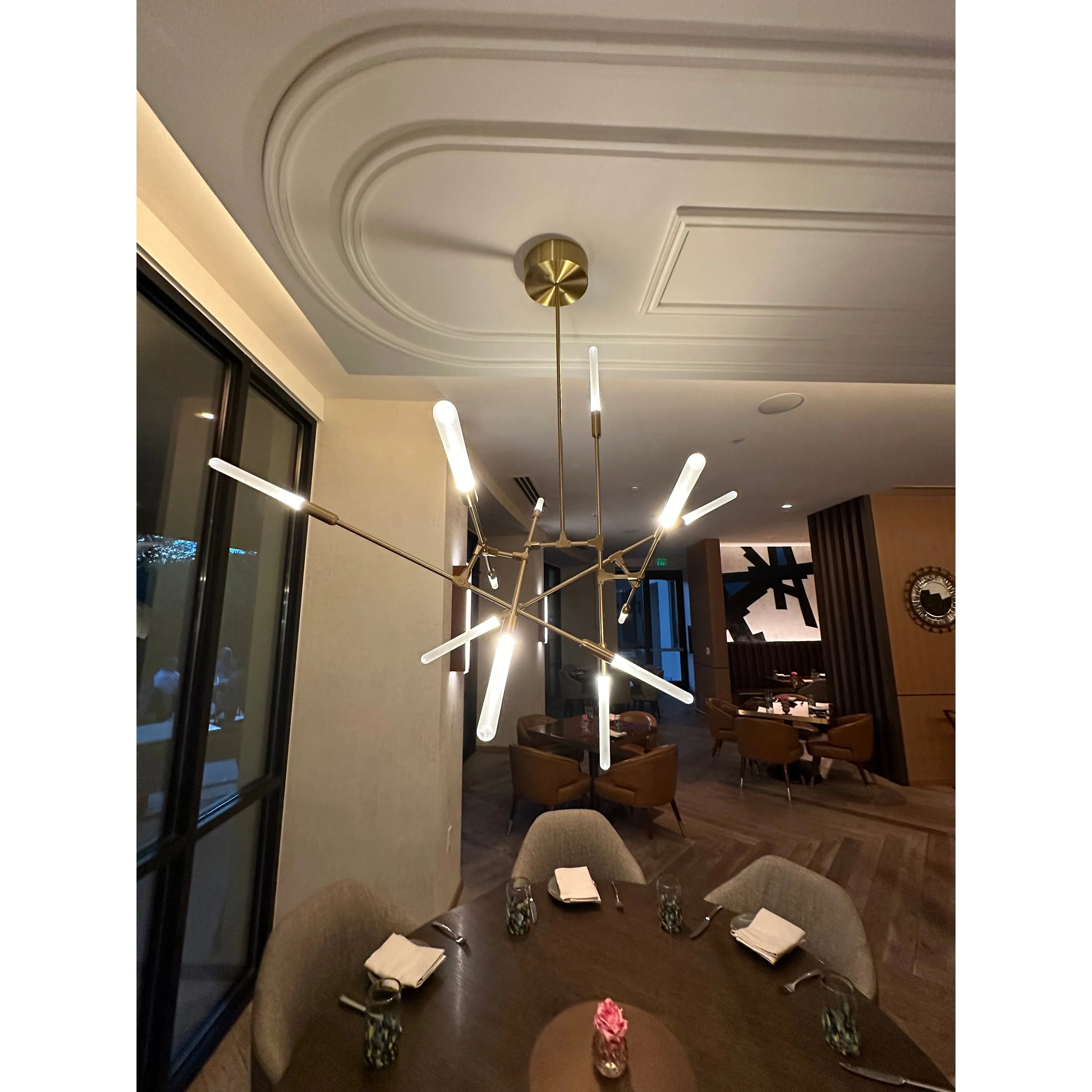 Amy's Branching Glass Tubular Chandelier - Italian Concept