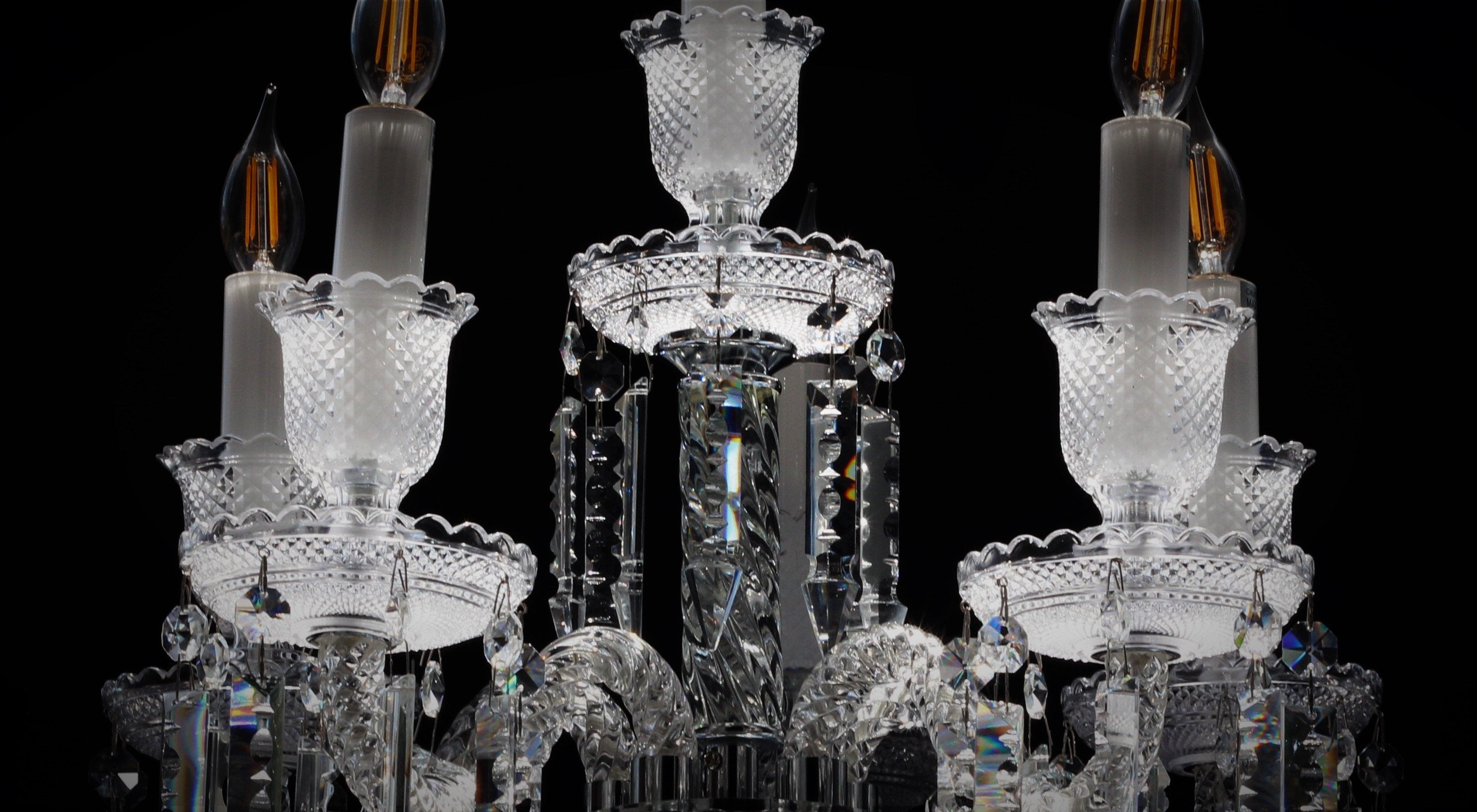 6L Zenith Crystal Table Lamp - Italian Concept - 