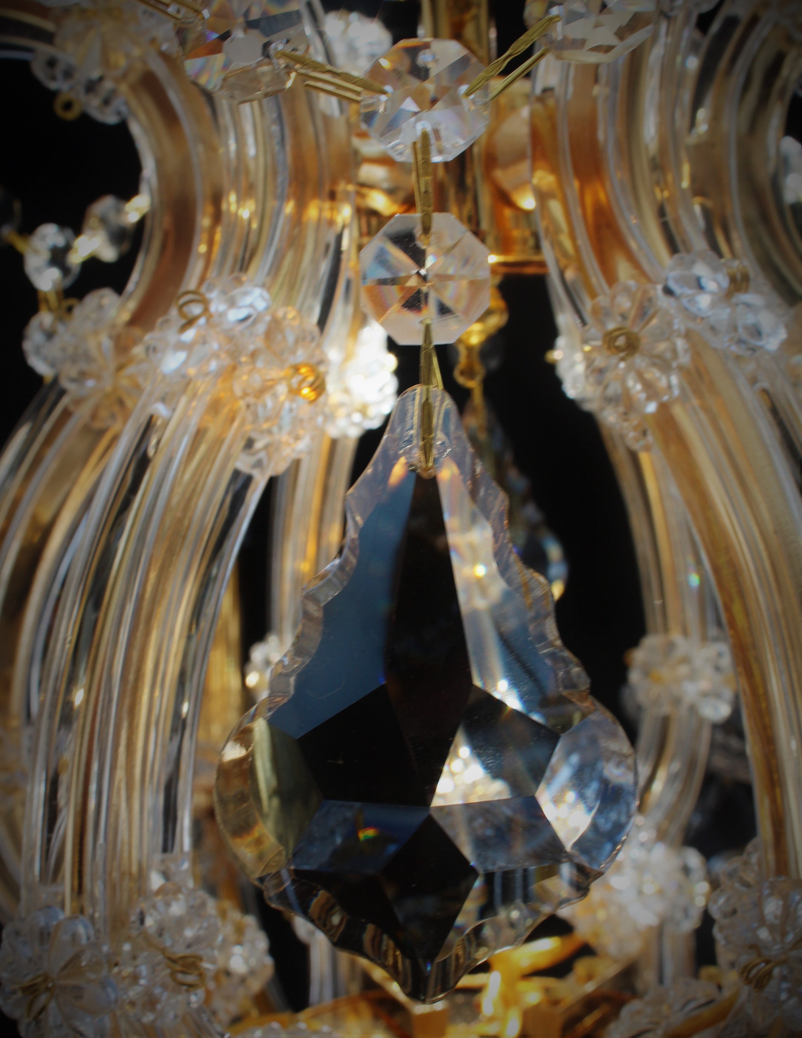 Maria Theresa 7 Light Crystal Table Lamp - Italian Concept