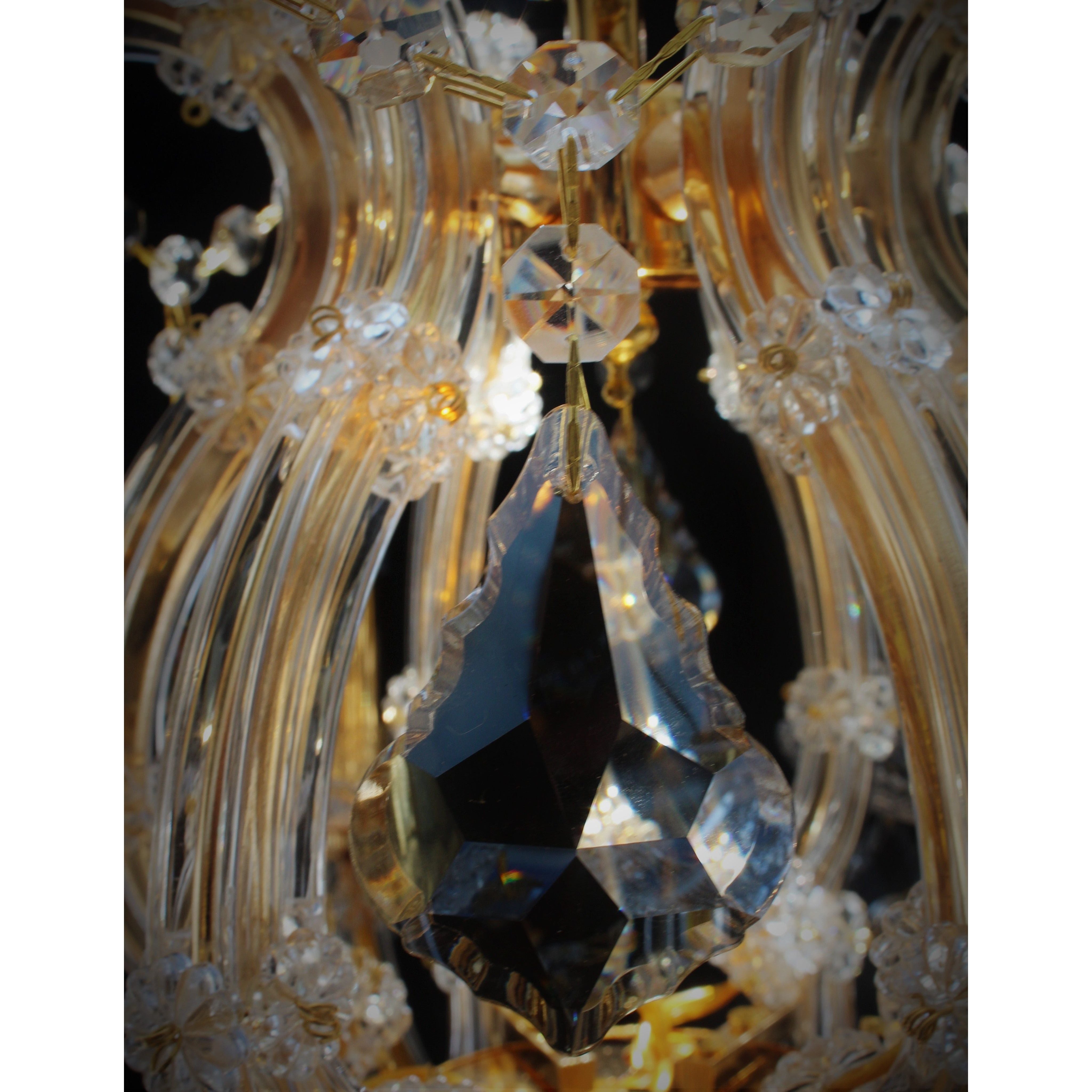 Maria Theresa 7 Light Crystal Table Lamp - Italian Concept