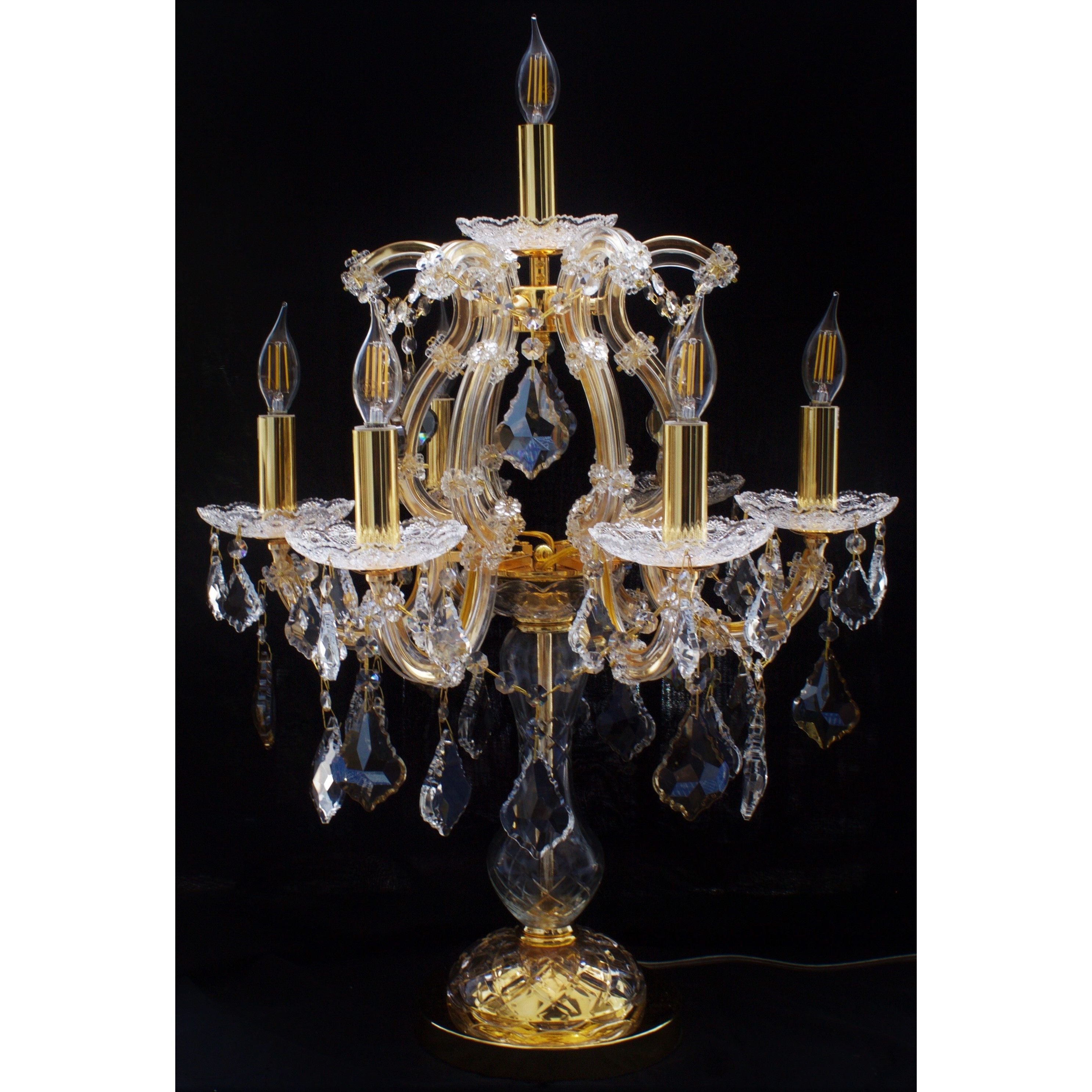 Maria Theresa 7 Light Crystal Table Lamp - Italian Concept