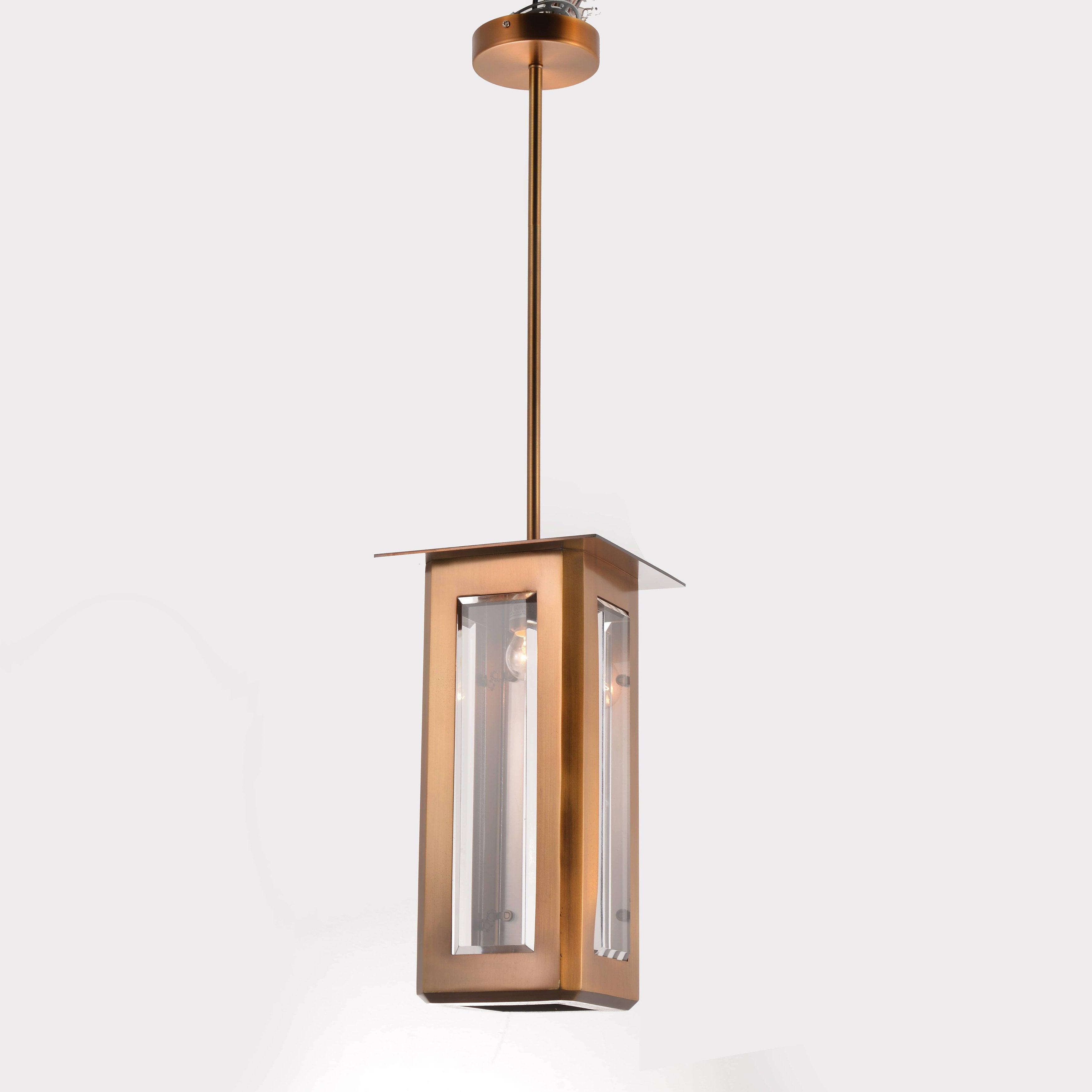 Baluster Rectangle Pendant Light - Italian Concept - 