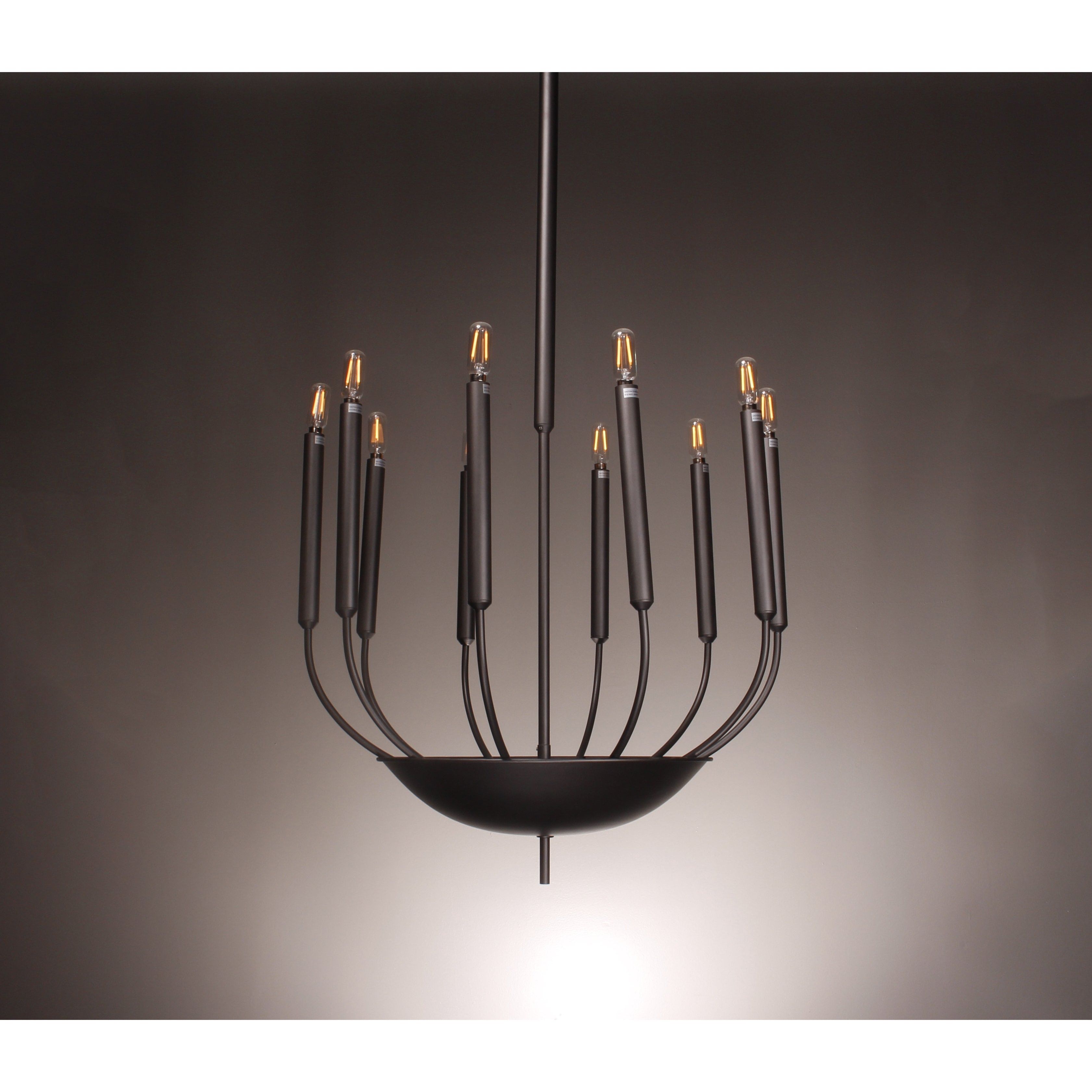 Metal Candle Stick 10 Light Chandelier - Italian Concept