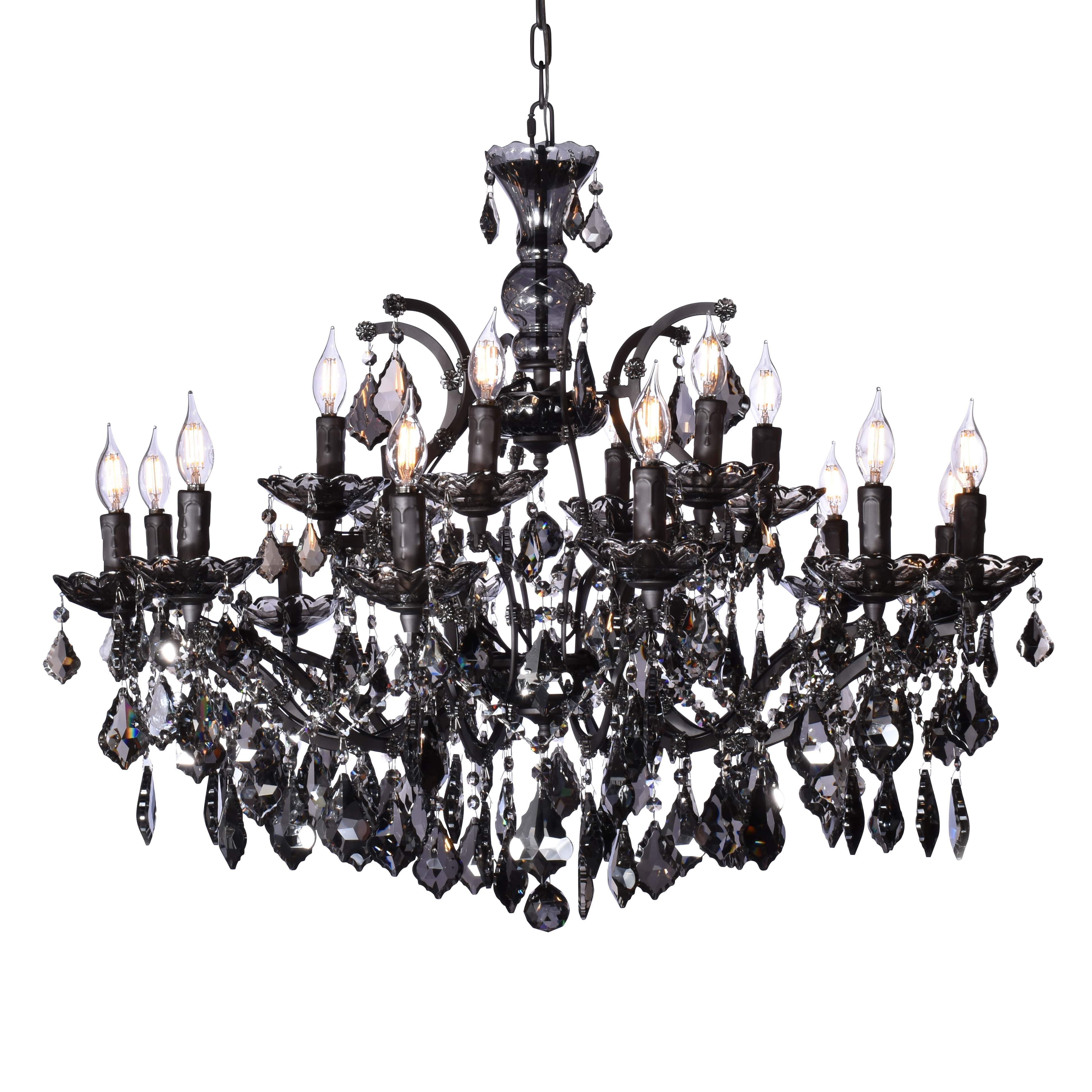 Maria Theresa Smoke Crystal Chandelier - Italian Concept