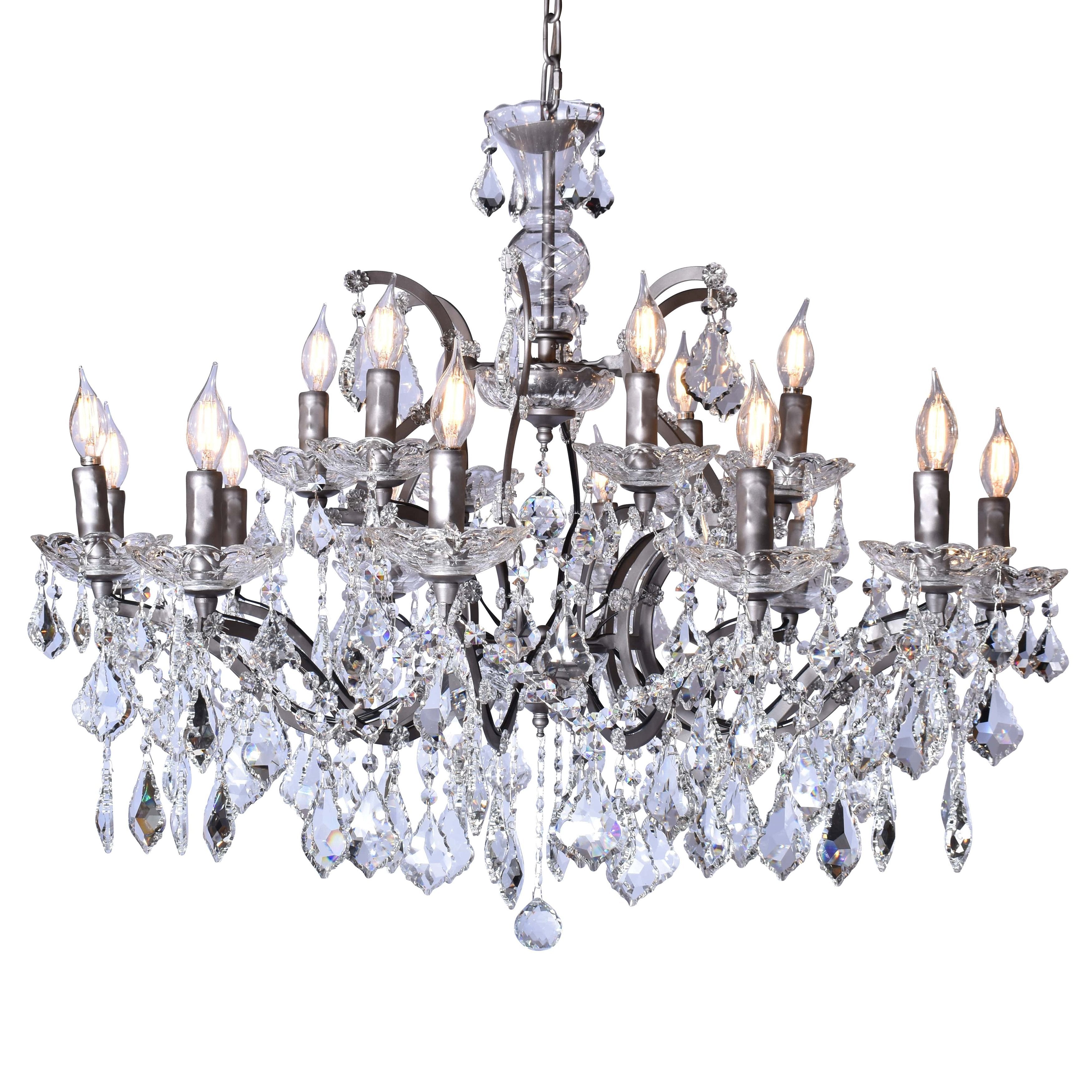 15 Light Rococo Maria Theresa Crystal Chandelier - Italian Concept - 