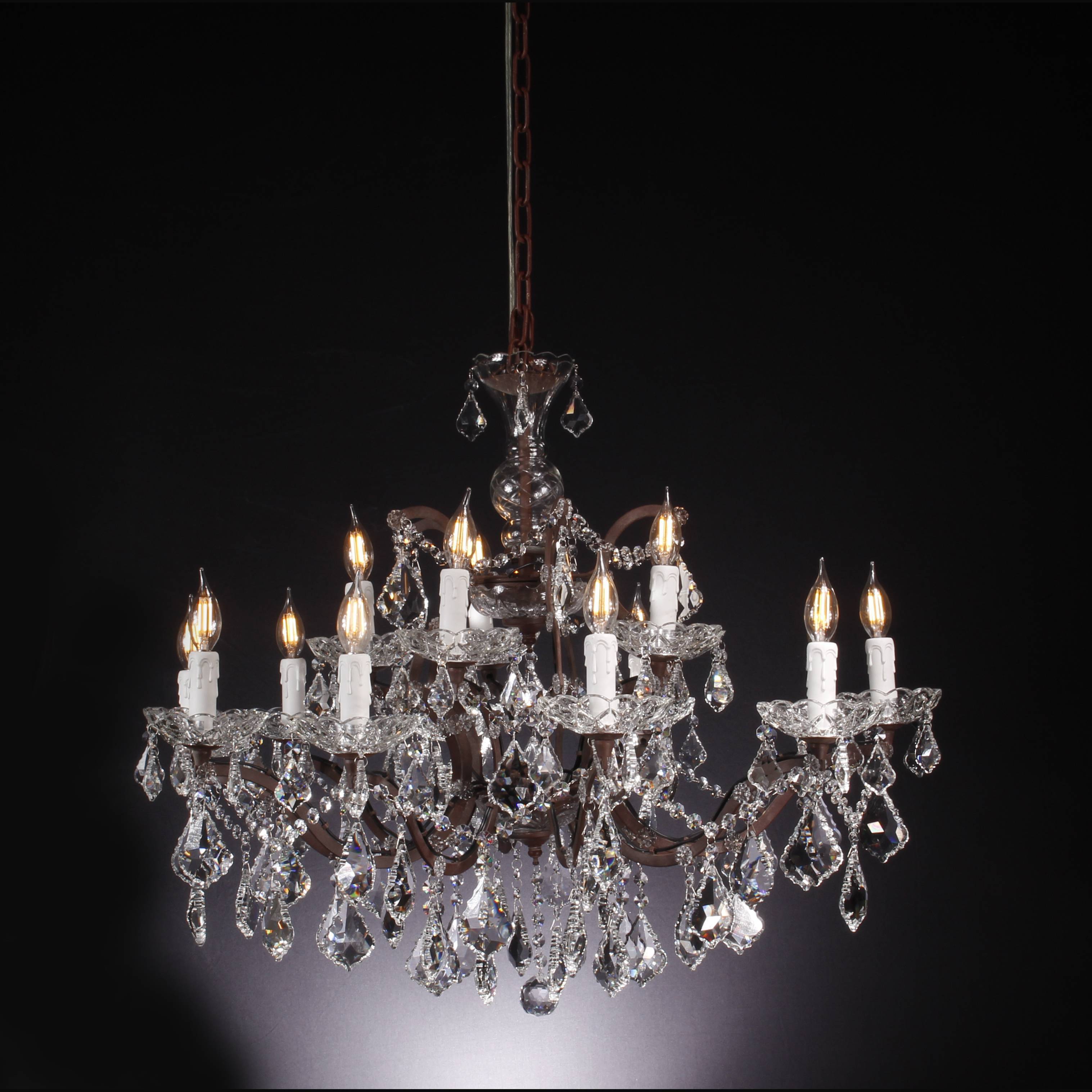 15 Light Rococo Maria Theresa Crystal Chandelier - Italian Concept - 