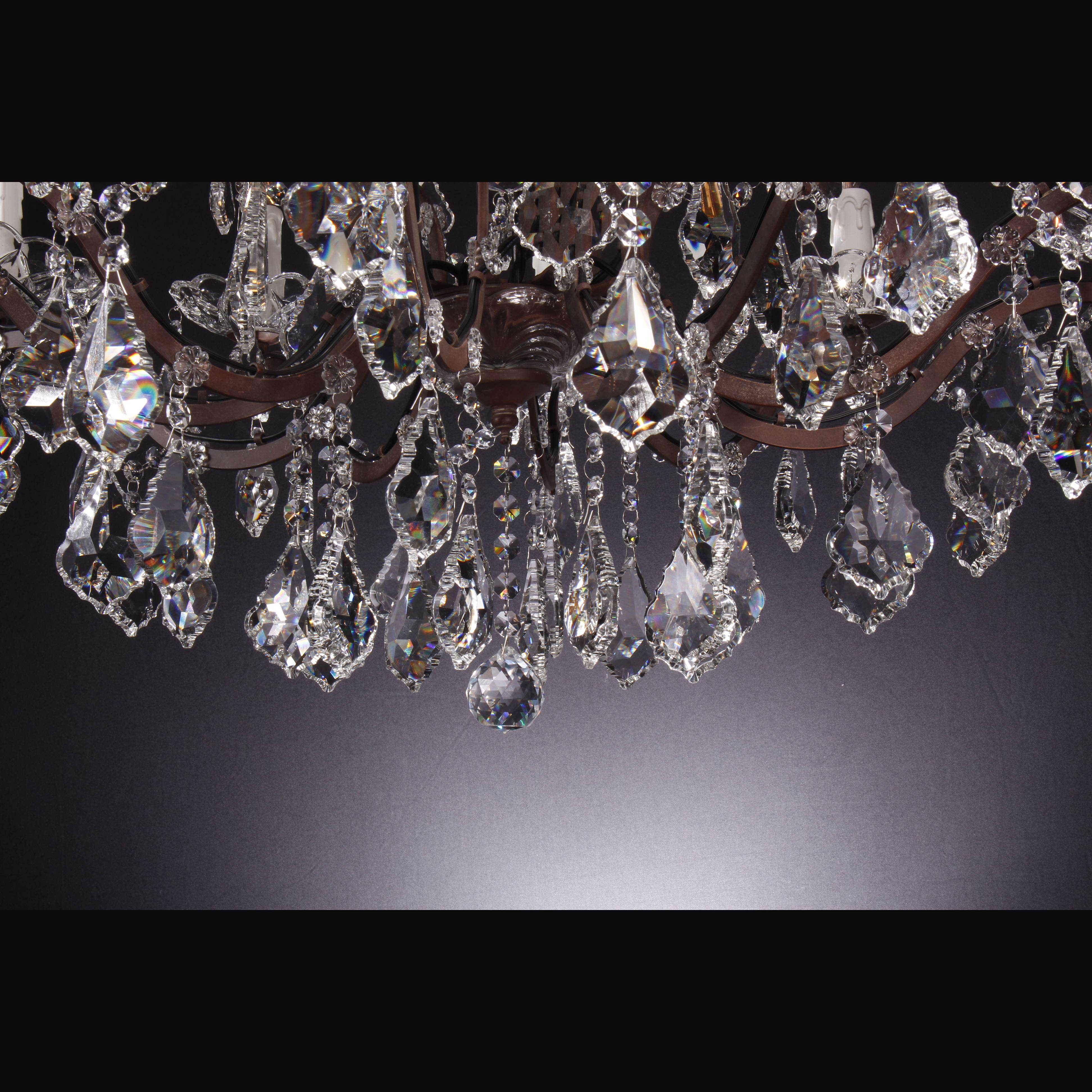 15 Light Rococo Maria Theresa Crystal Chandelier - Italian Concept - 