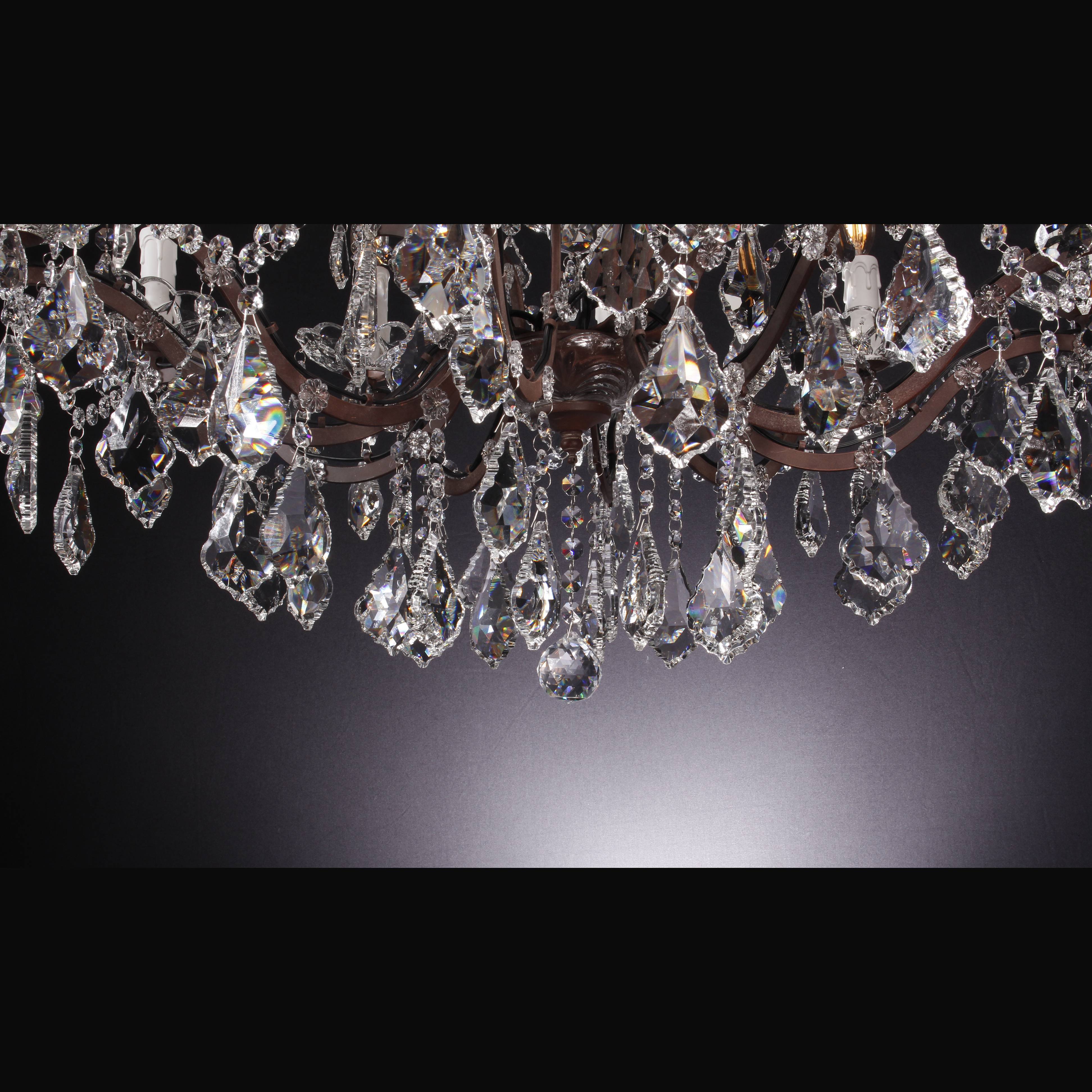 15 Light Rococo Maria Theresa Crystal Chandelier - Italian Concept - 