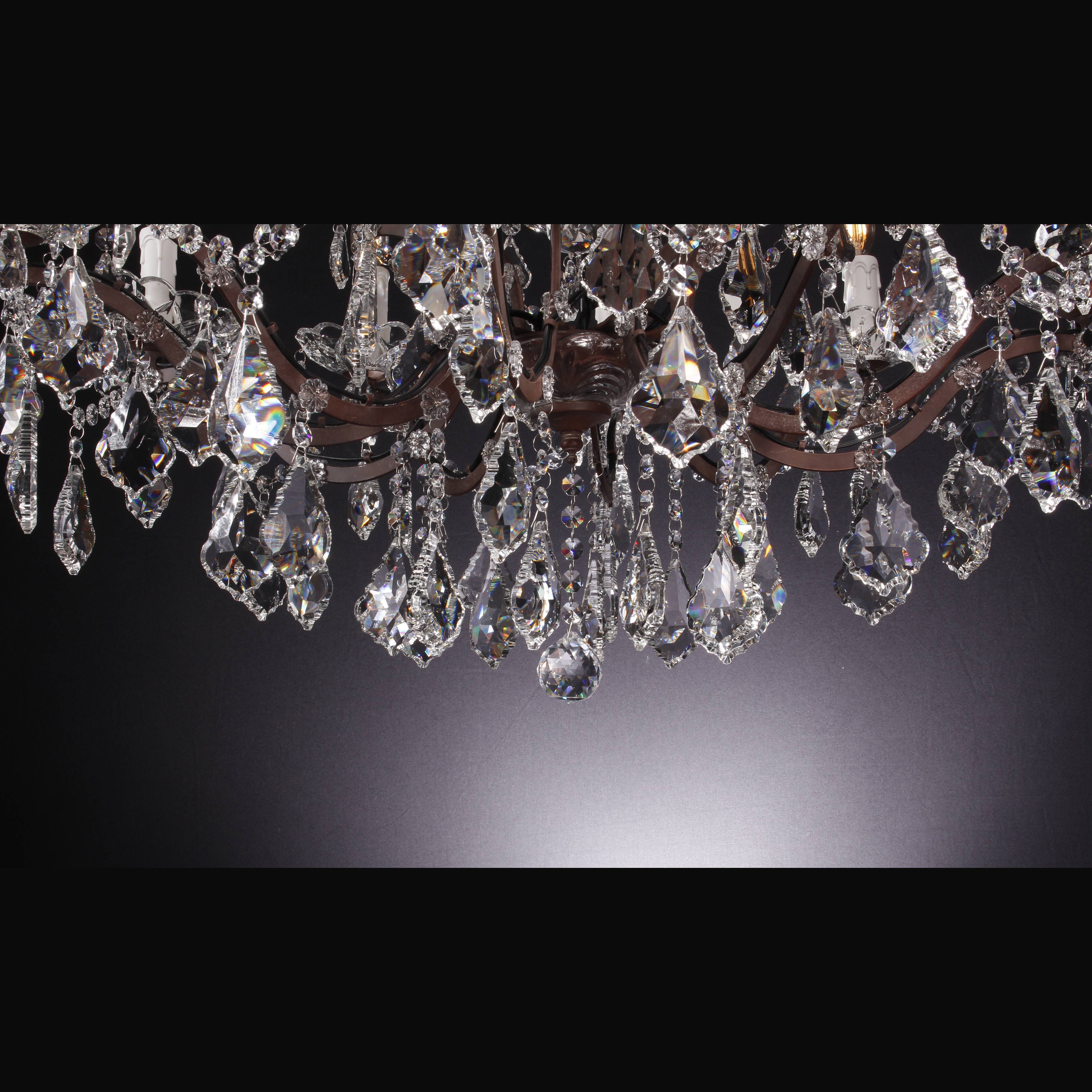 12 Light Maria Theresa Crystal Chandelier - Italian Concept - 