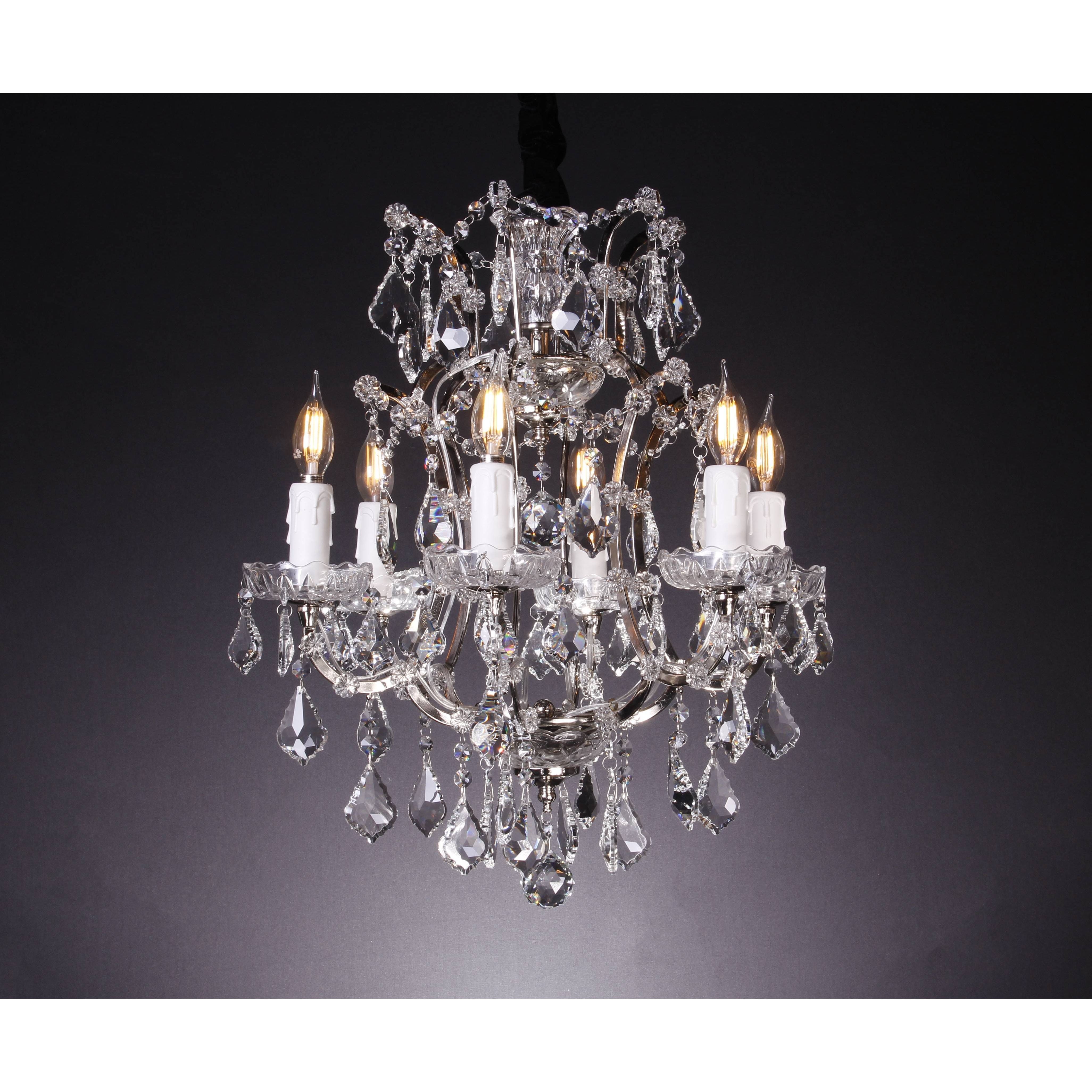 6 Light Maria Theresa Crystal Chandelier - Italian Concept - 