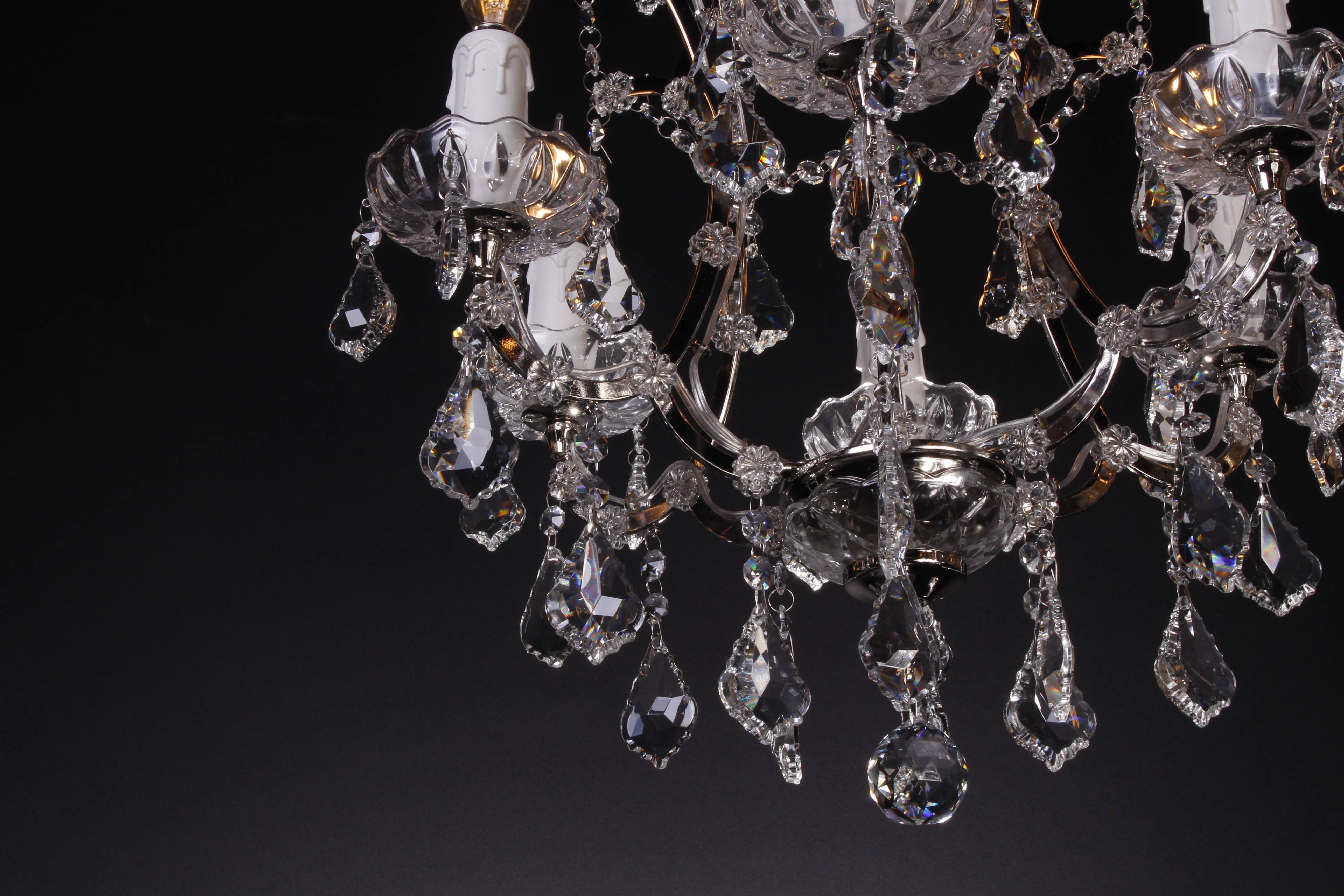 6 Light Maria Theresa Crystal Chandelier - Italian Concept - 