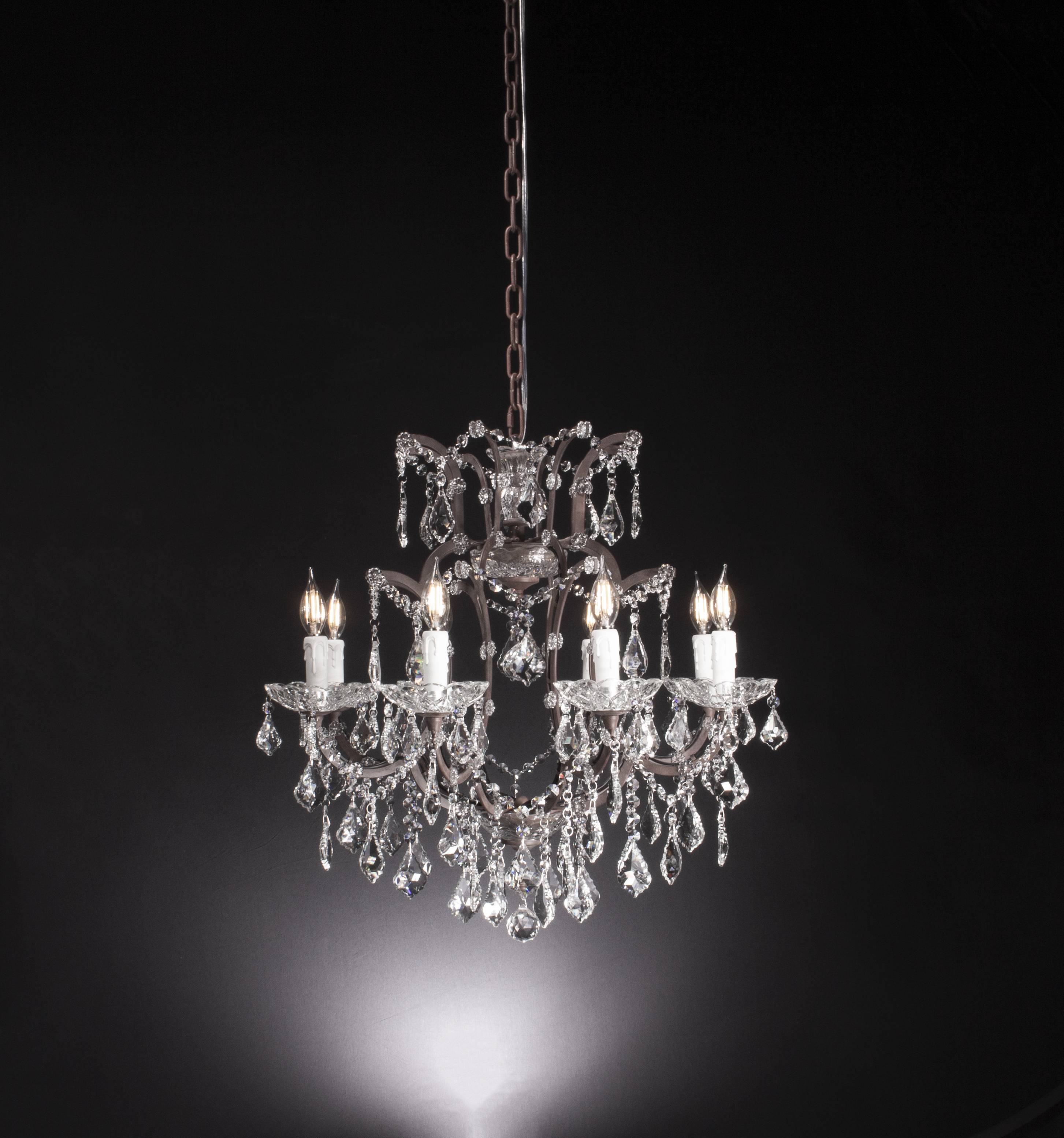 8 Light Maria Theresa Crystal Chandelier - Italian Concept - 