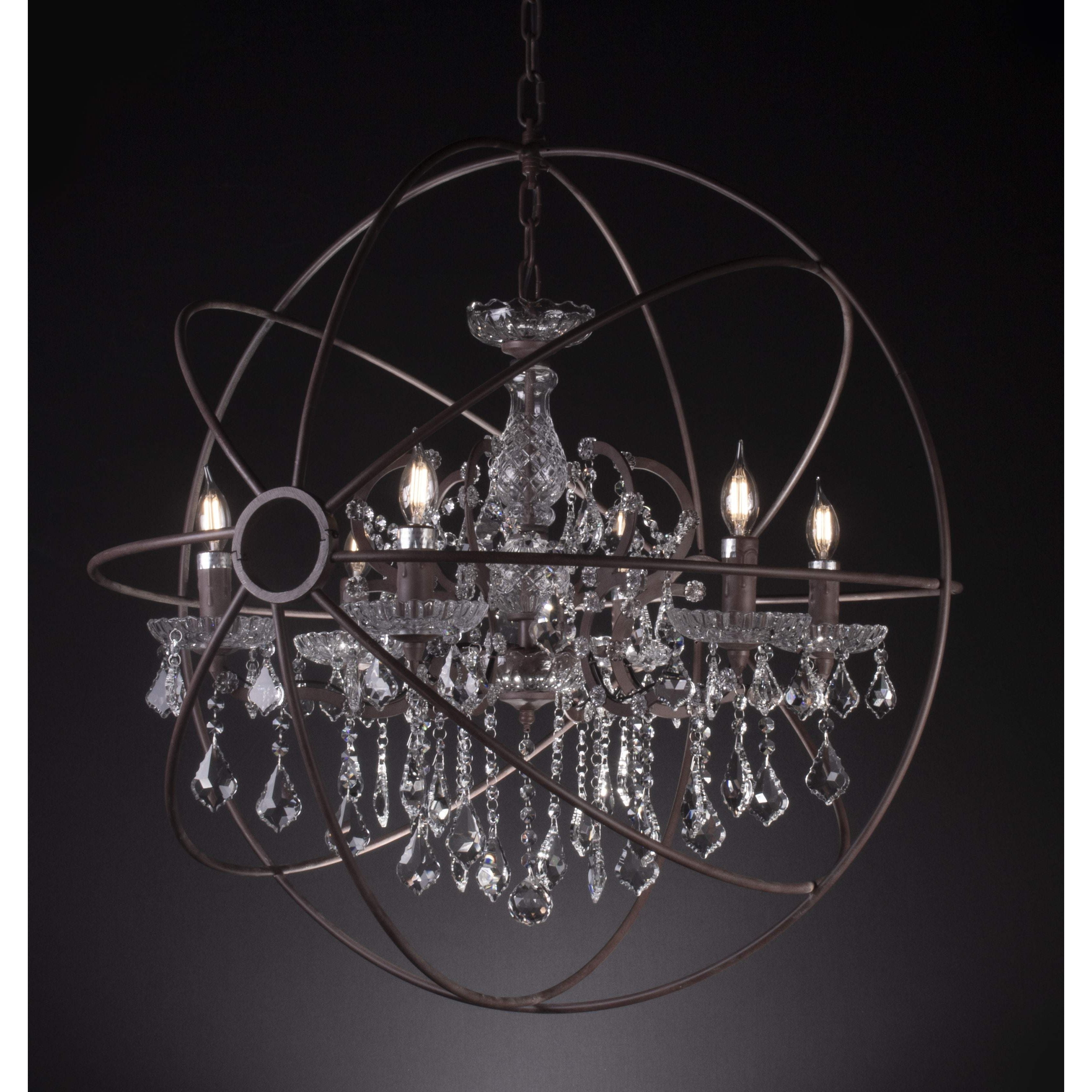 MN Iron Orb Crystal Chandelier - Italian Concept