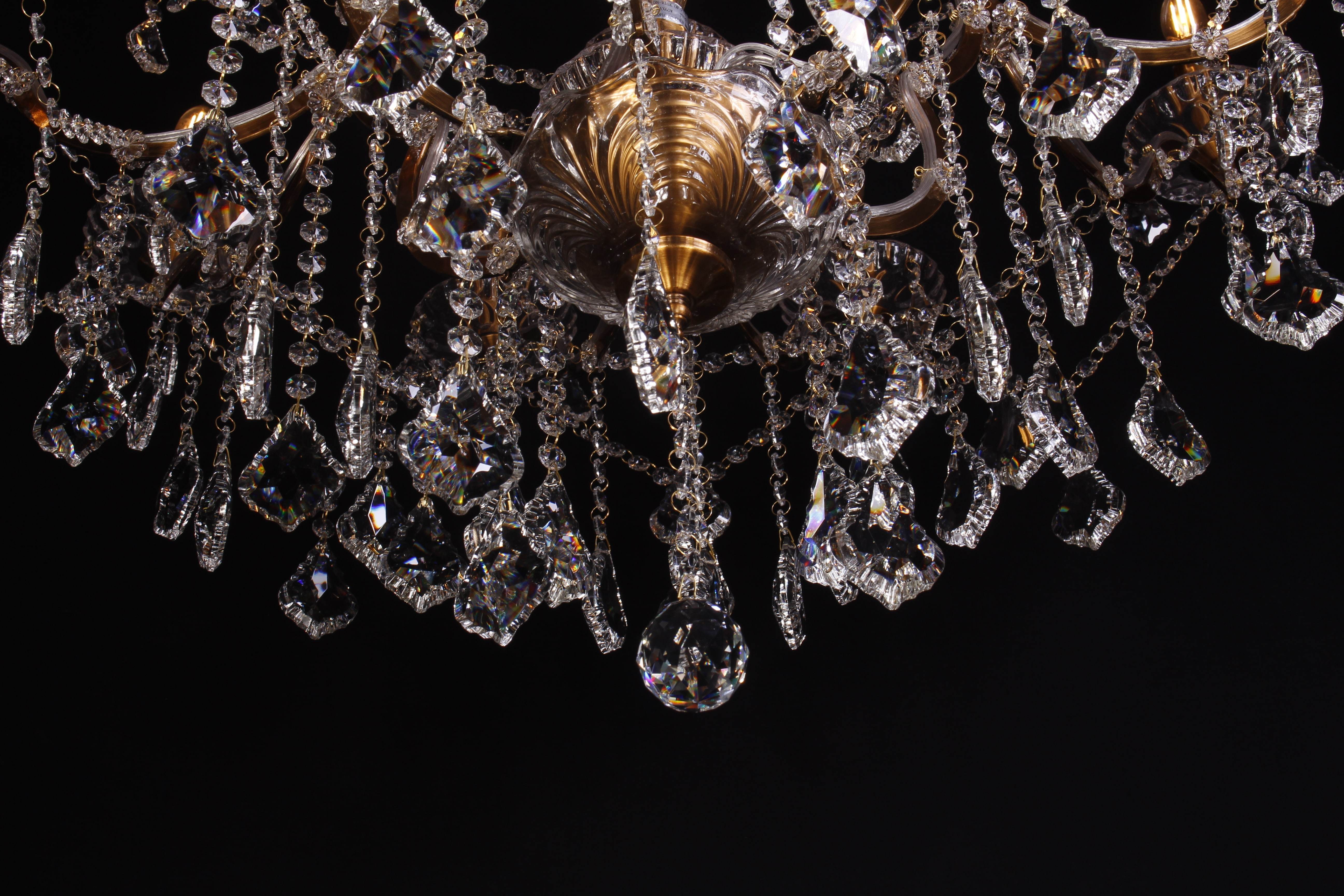 25 Light Maria Theresa Smoke Crystal Chandelier - Italian Concept - 