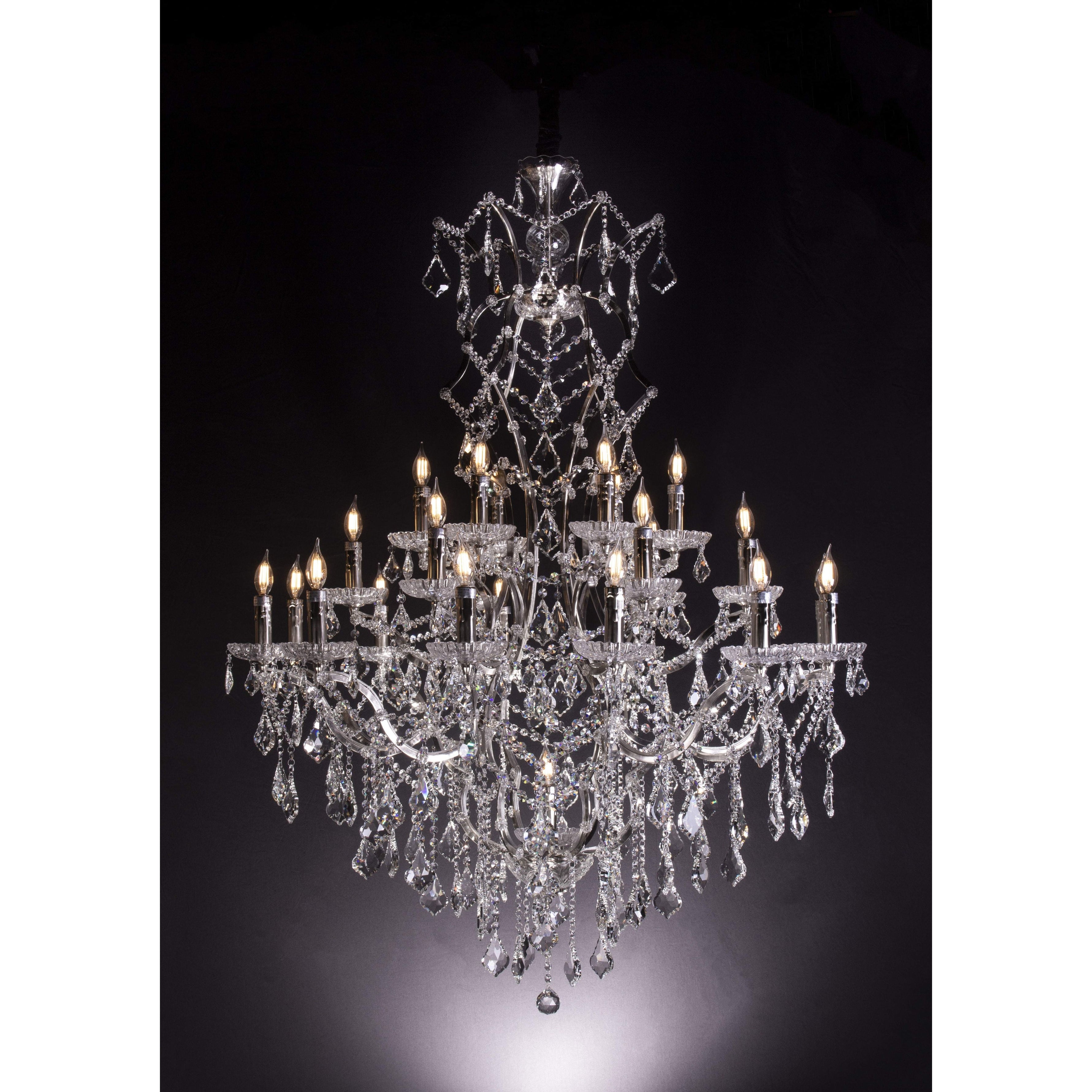 25 Light Maria Theresa Clear Crystal Chandelier - Italian Concept - 