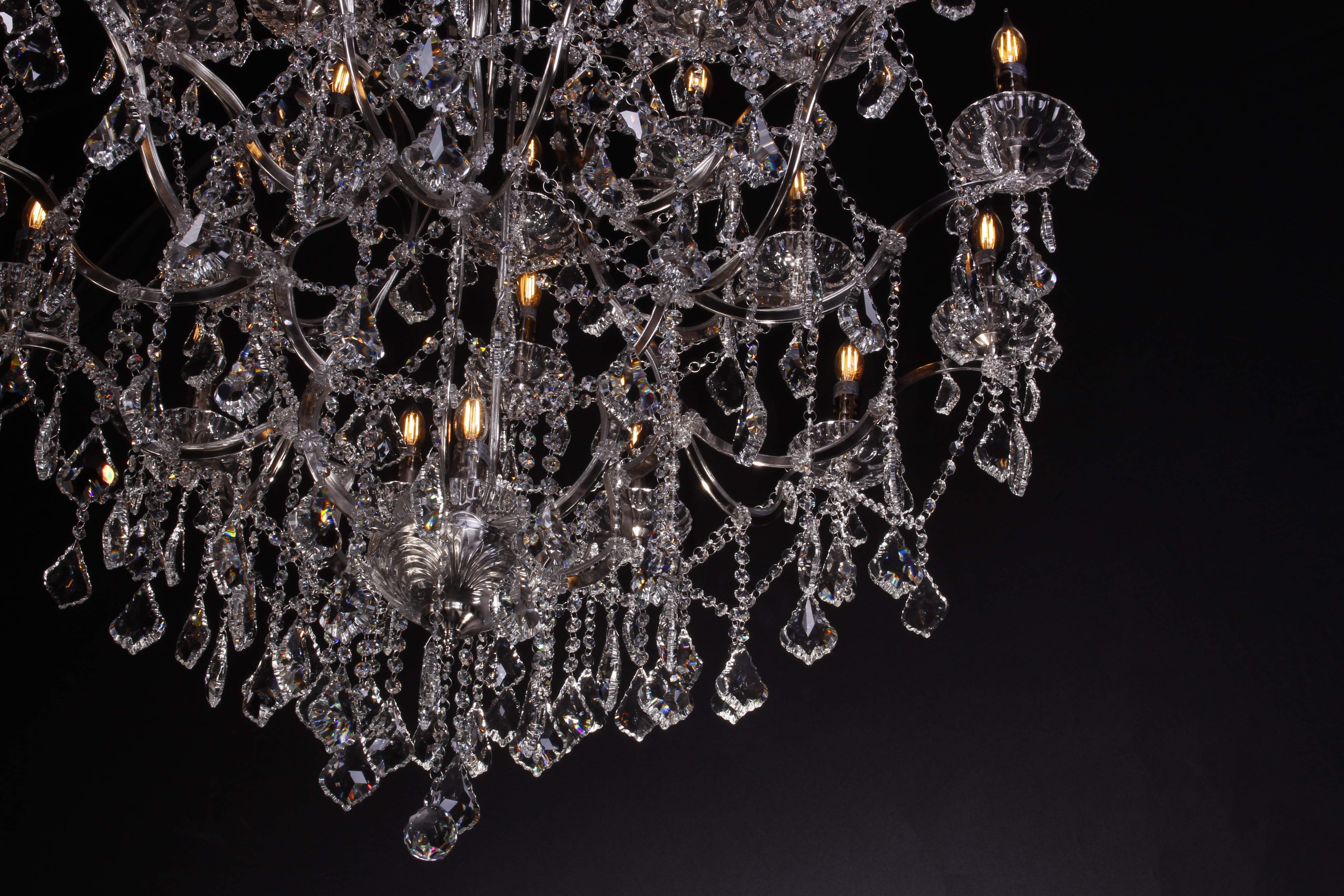 50 Light 60” Rococo Maria Theresa Crystal Chandelier - Italian Concept - 