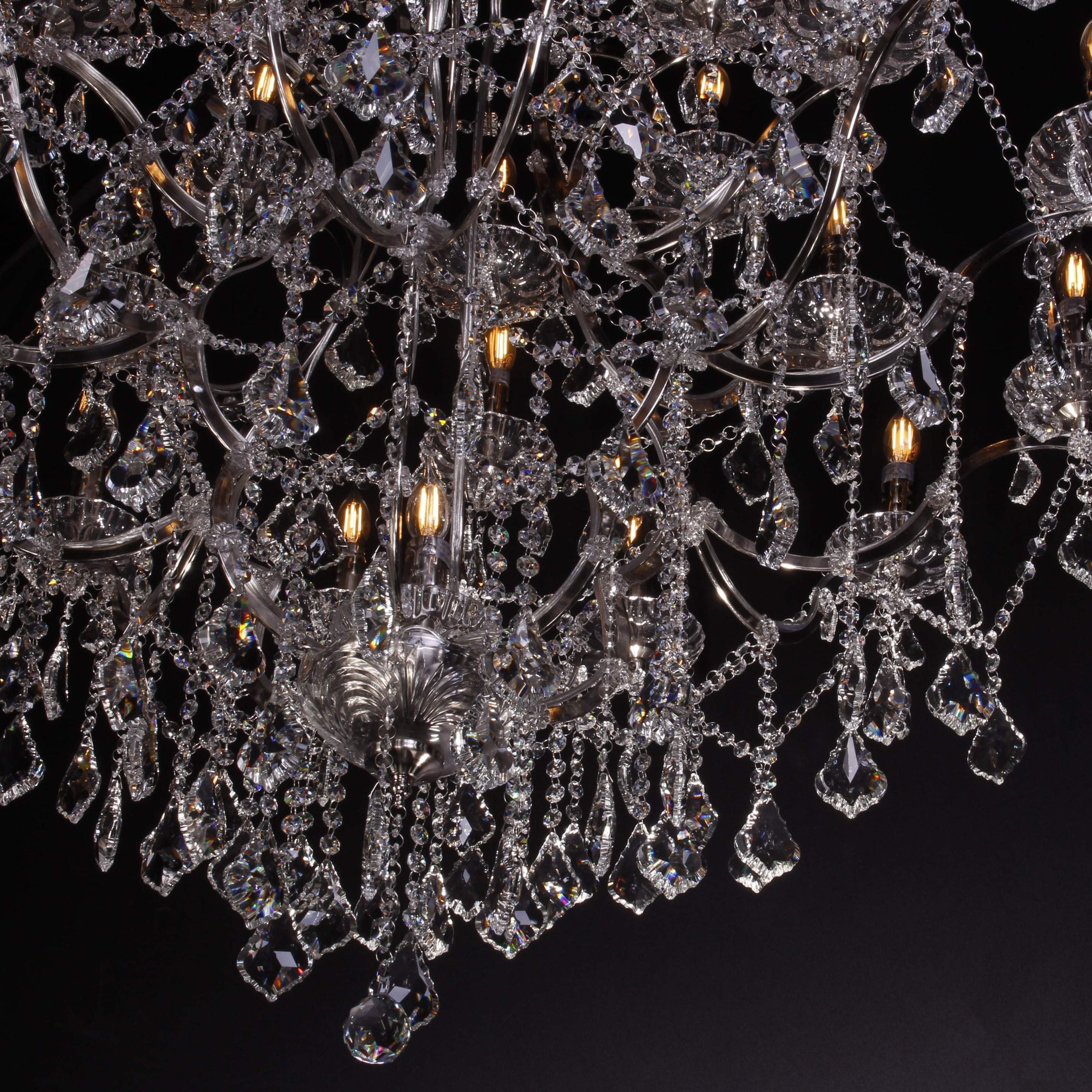 25 Light Maria Theresa Smoke Crystal Chandelier - Italian Concept - 