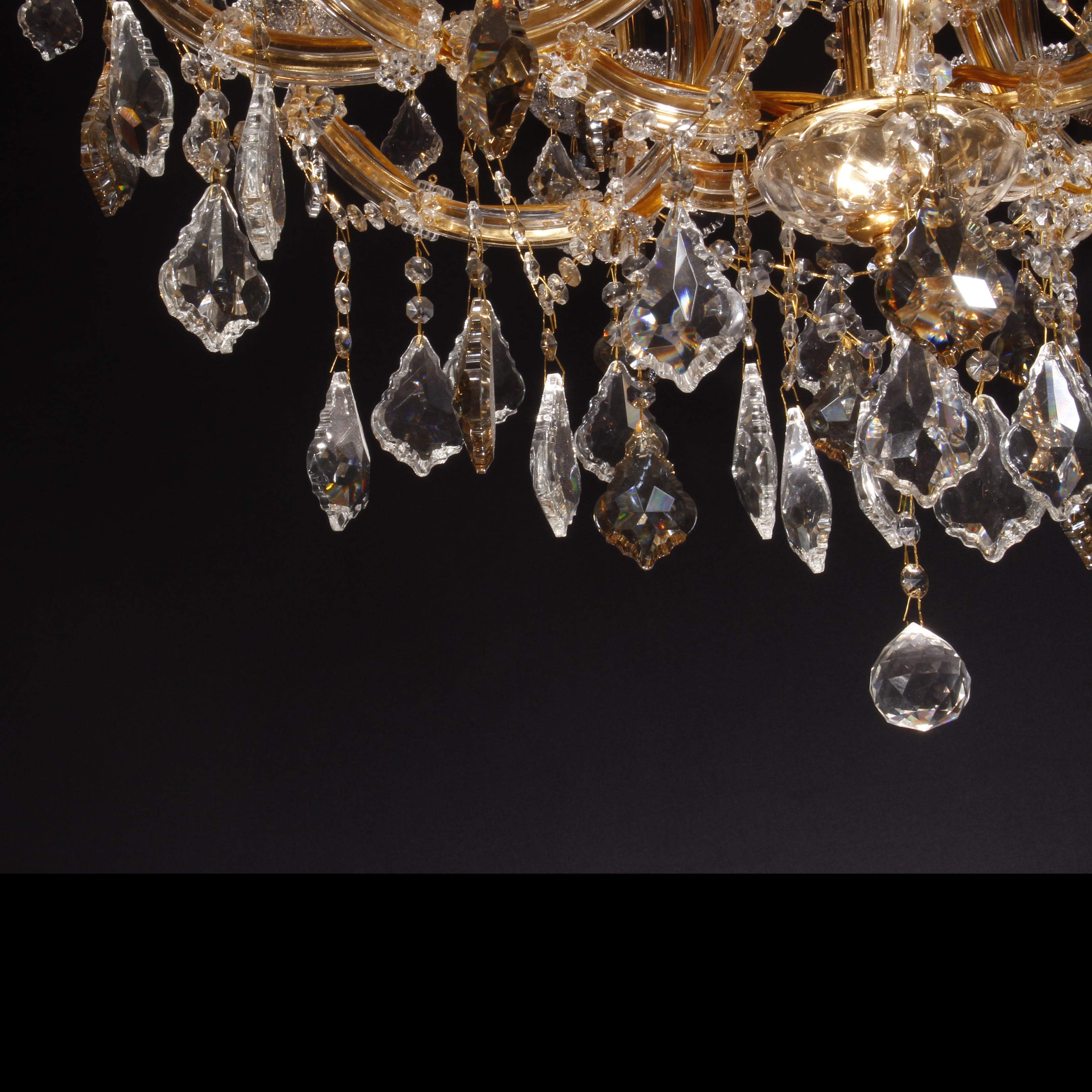 Maria Theresa 16 Light Silver 32" Crystal Chandelier - Italian Concept