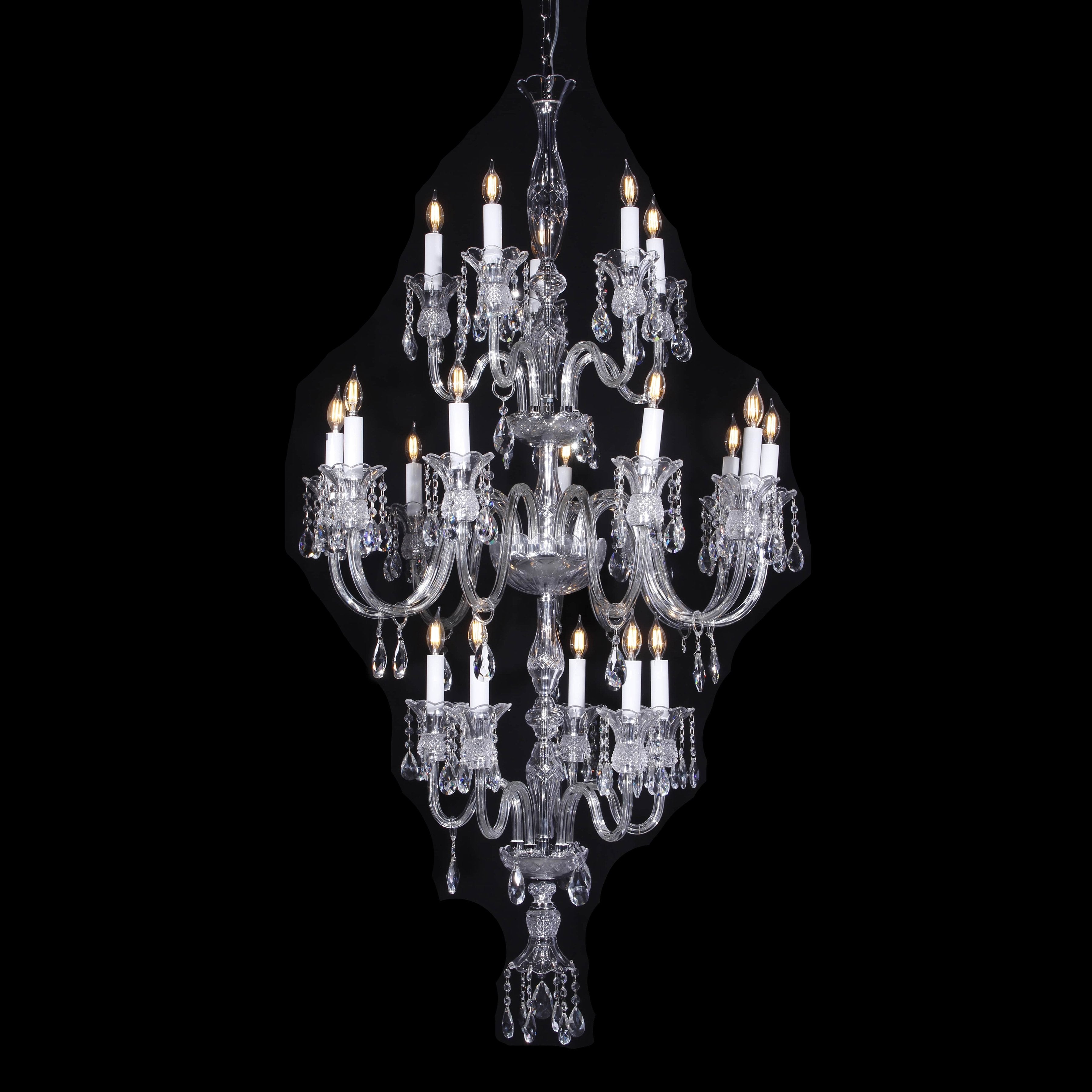 Scala 20 Light 69" Crystal Chandelier - Italian Concept