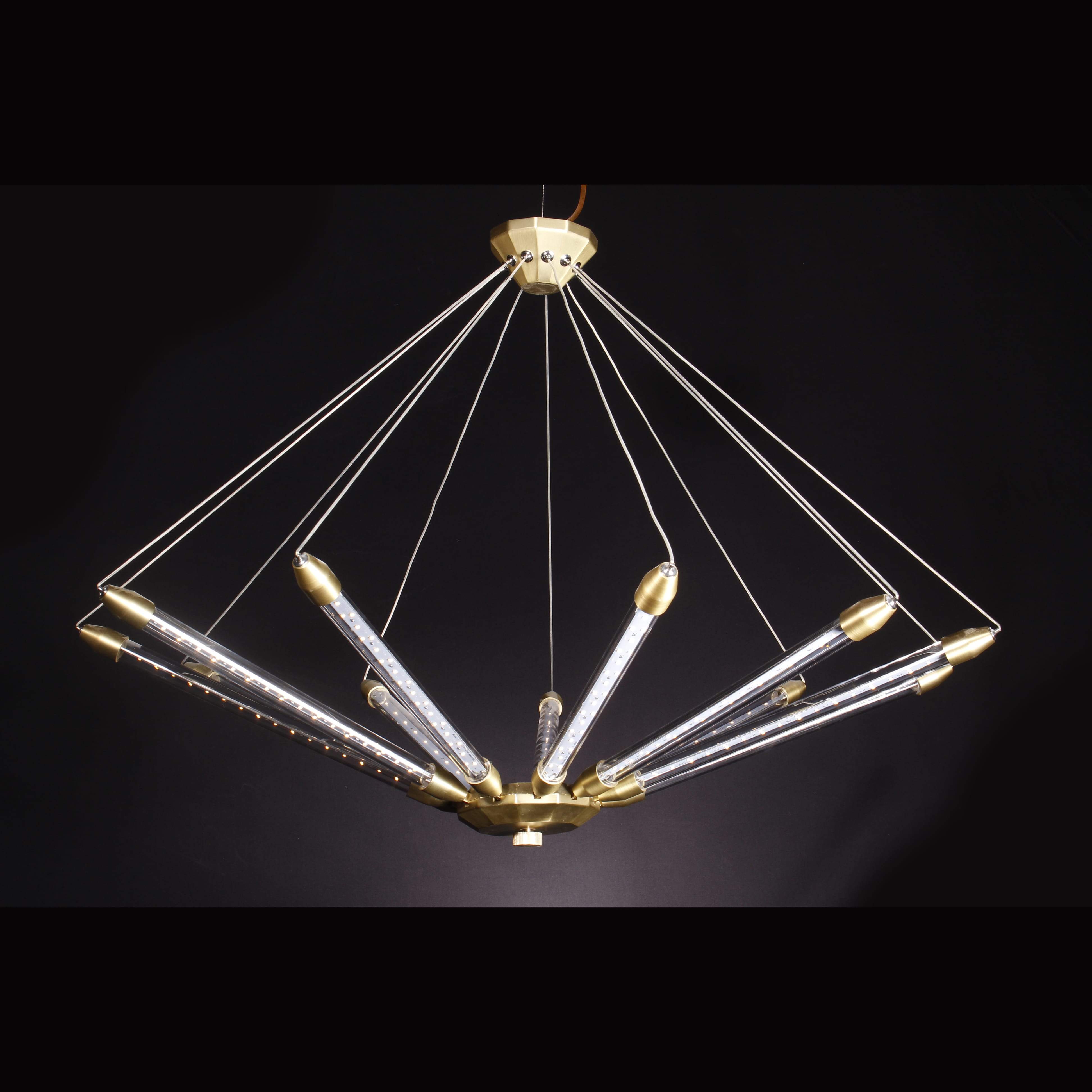 Zeus Twelve Arm LED 32" Wide Crystal Chandelier - Italian Concept