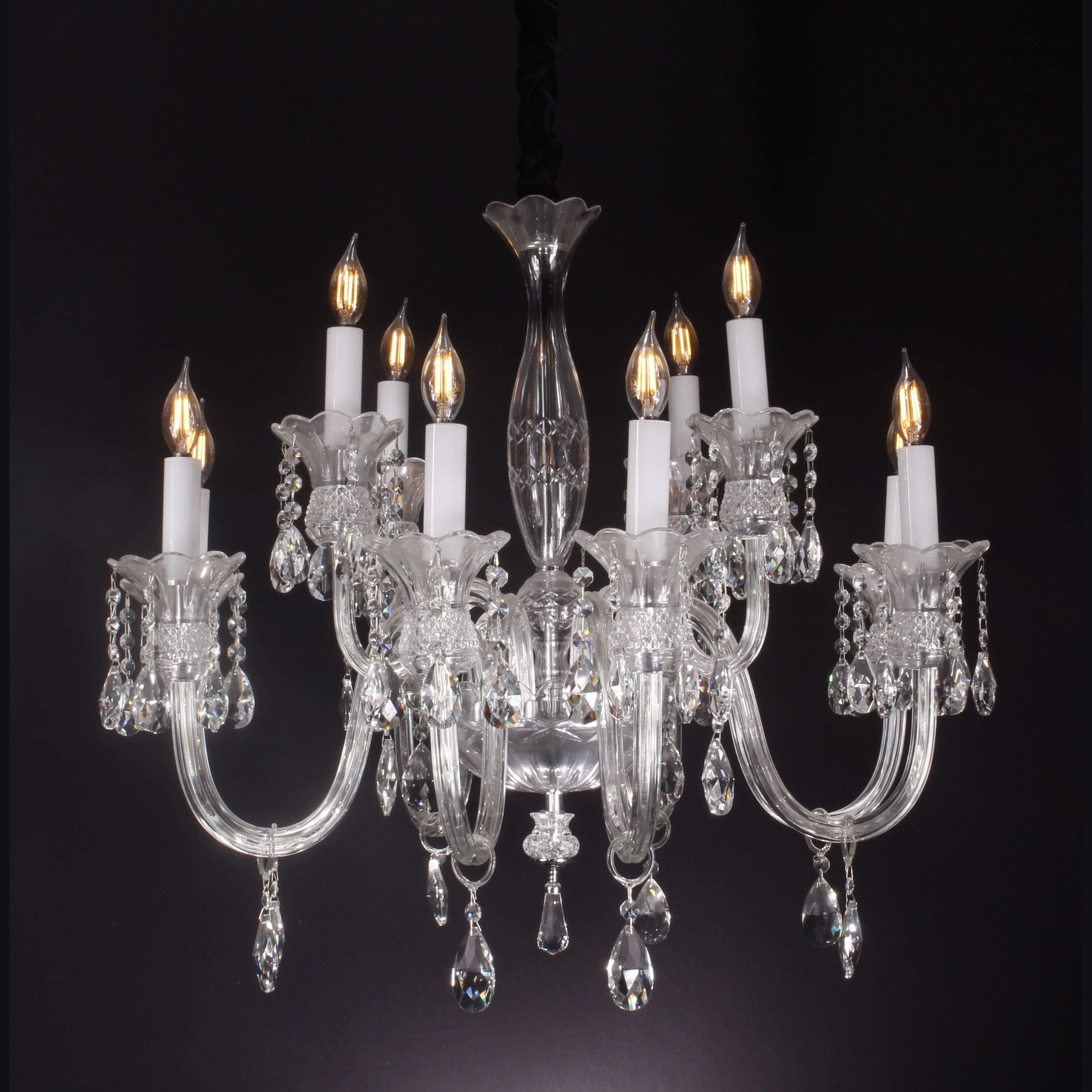 Scala Crystal 12 Light Chandelier - Italian Concept