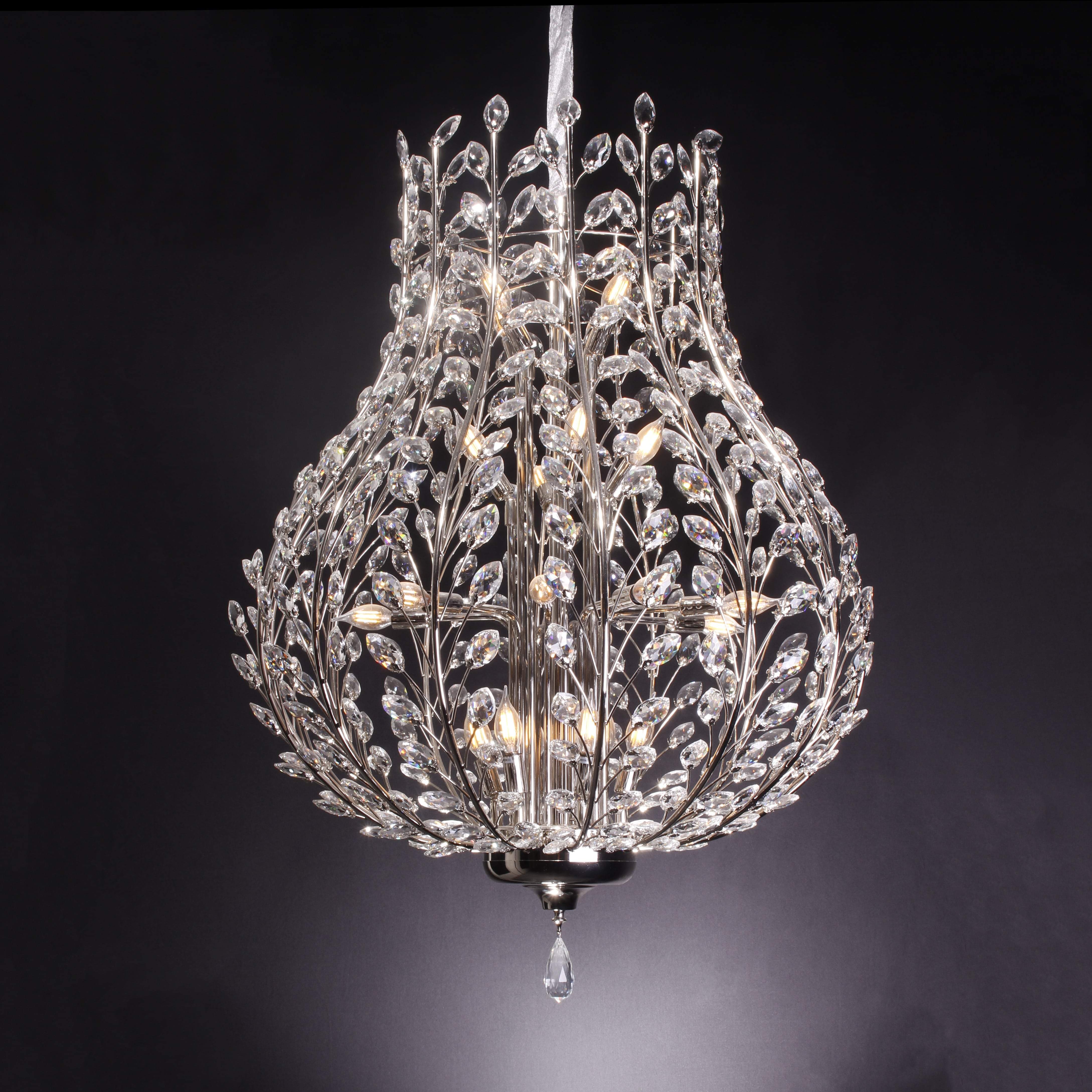 Roux Crystal Leaf Chandelier - Italian Concept