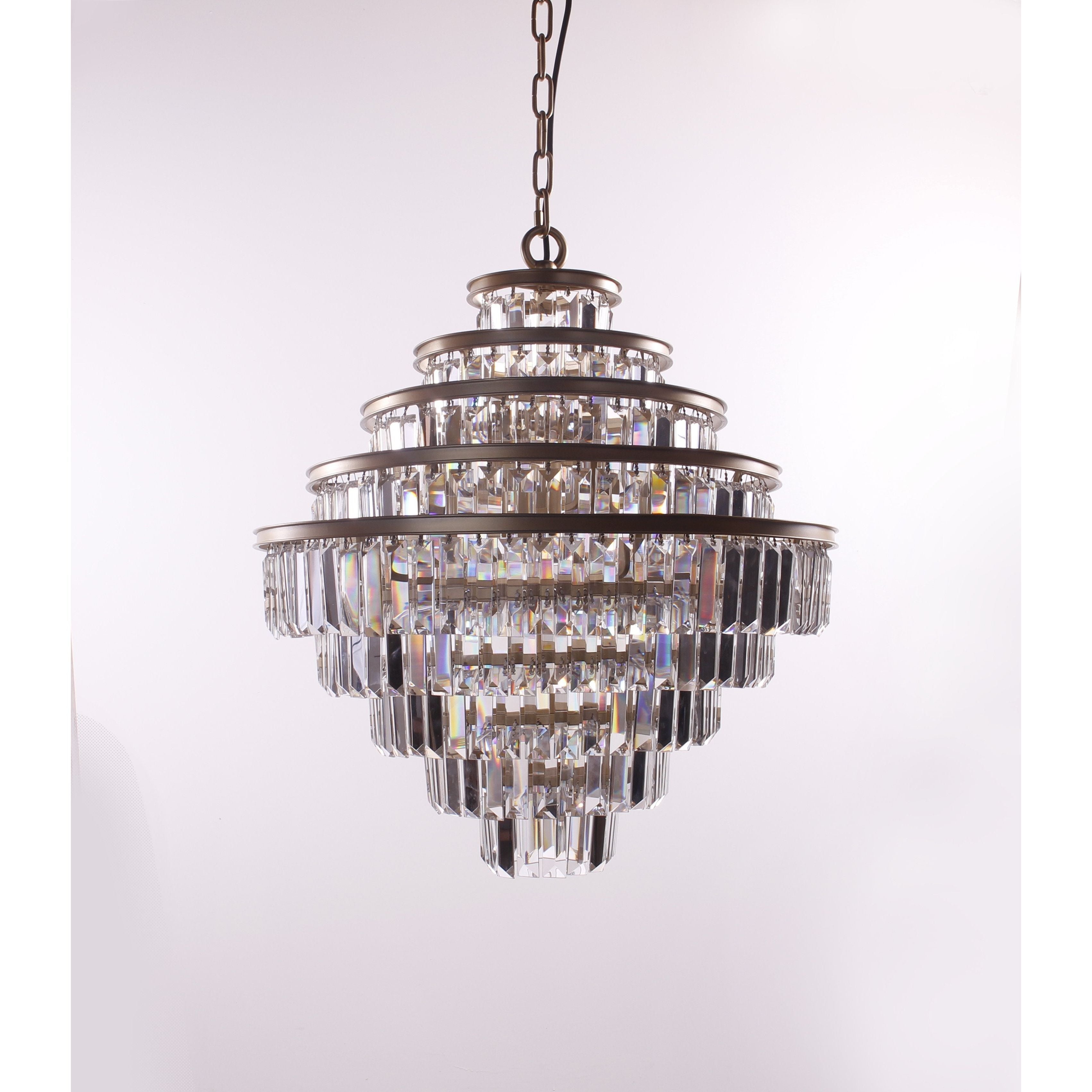 9-Tier Apex Odeon Fringe Crystal Chandelier - Italian Concept