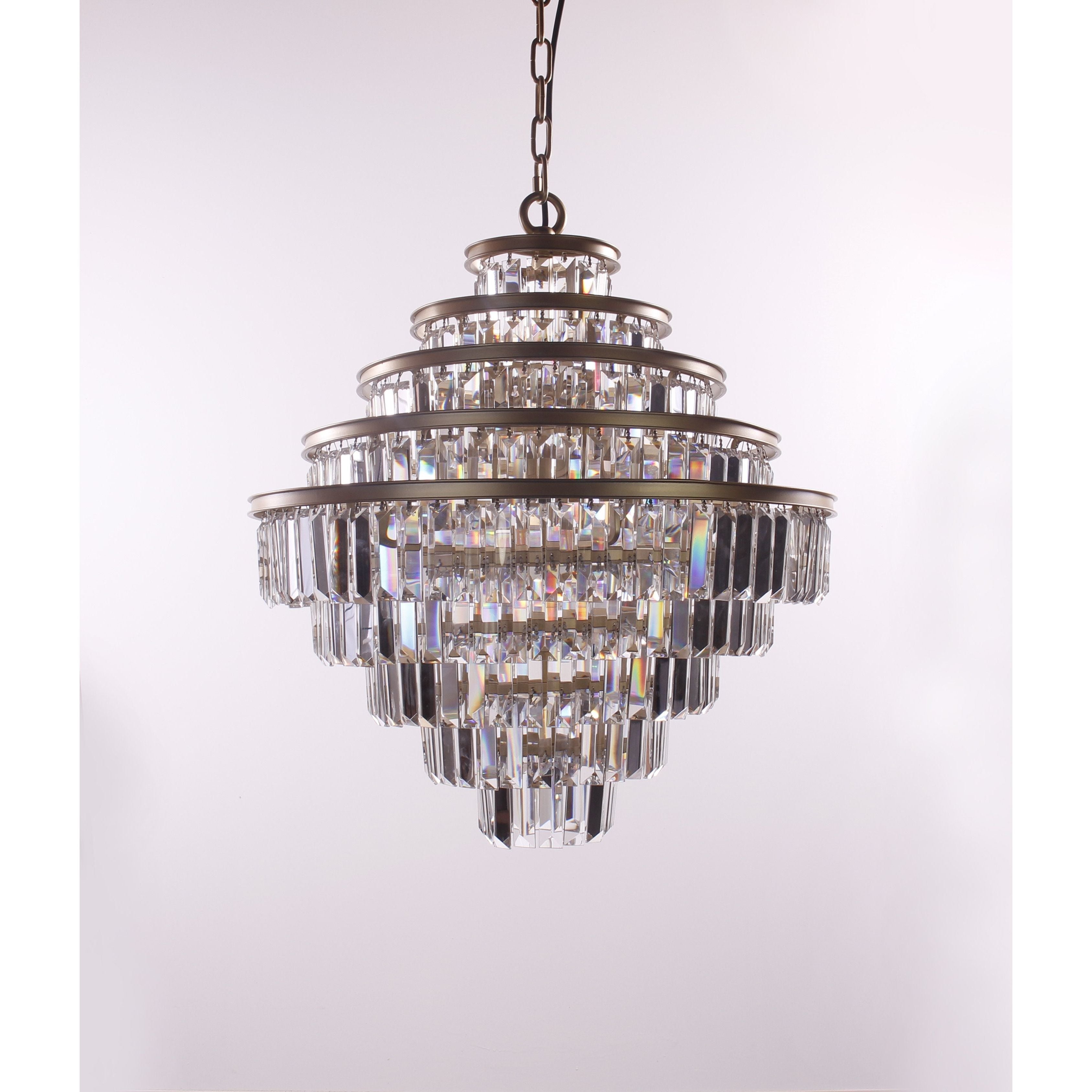 9-Tier Apex Odeon Fringe Crystal Chandelier - Italian Concept