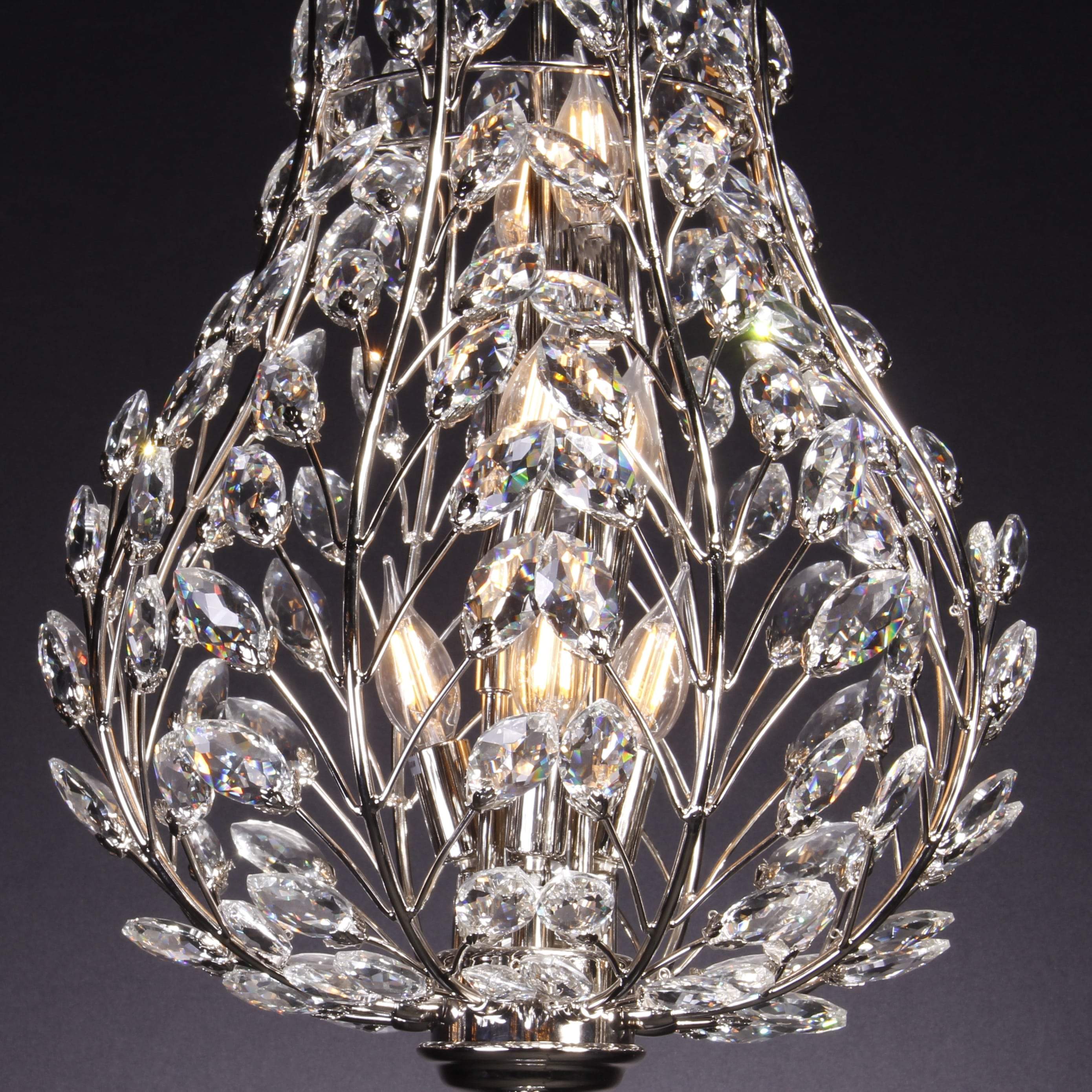 Roux Crystal Leaf Chandelier - Italian Concept