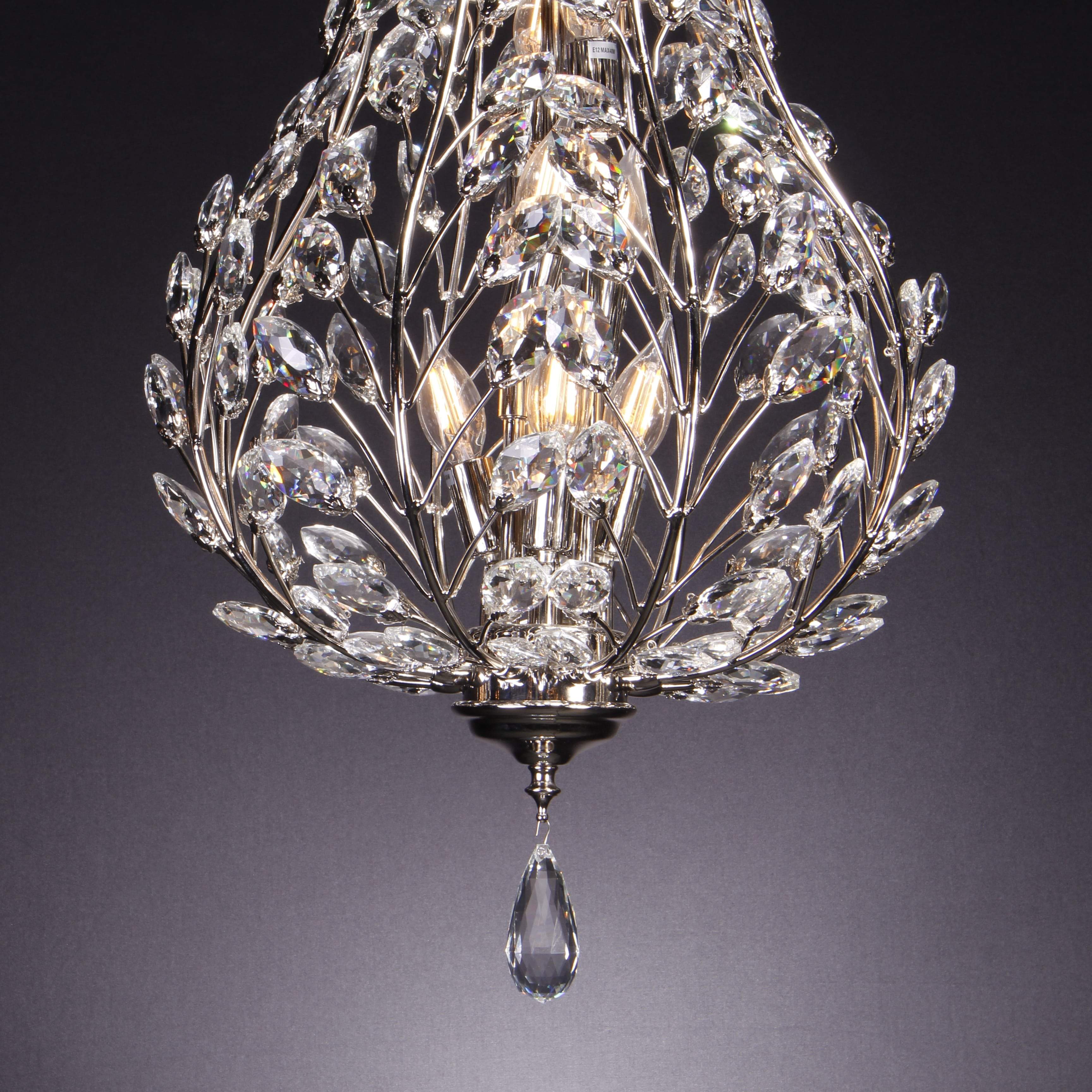 Roux Crystal Leaf Chandelier - Italian Concept