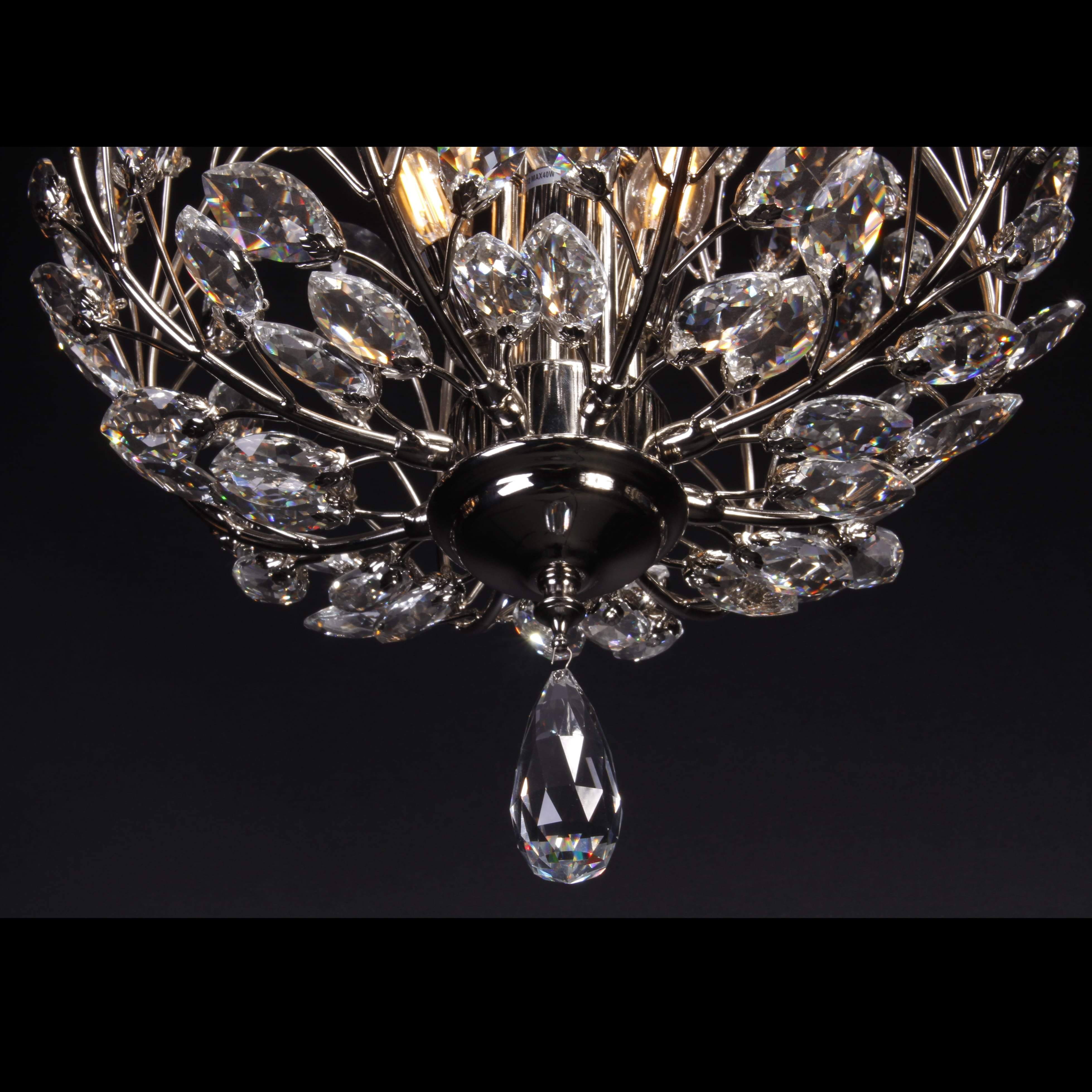 Roux Crystal Leaf Chandelier - Italian Concept