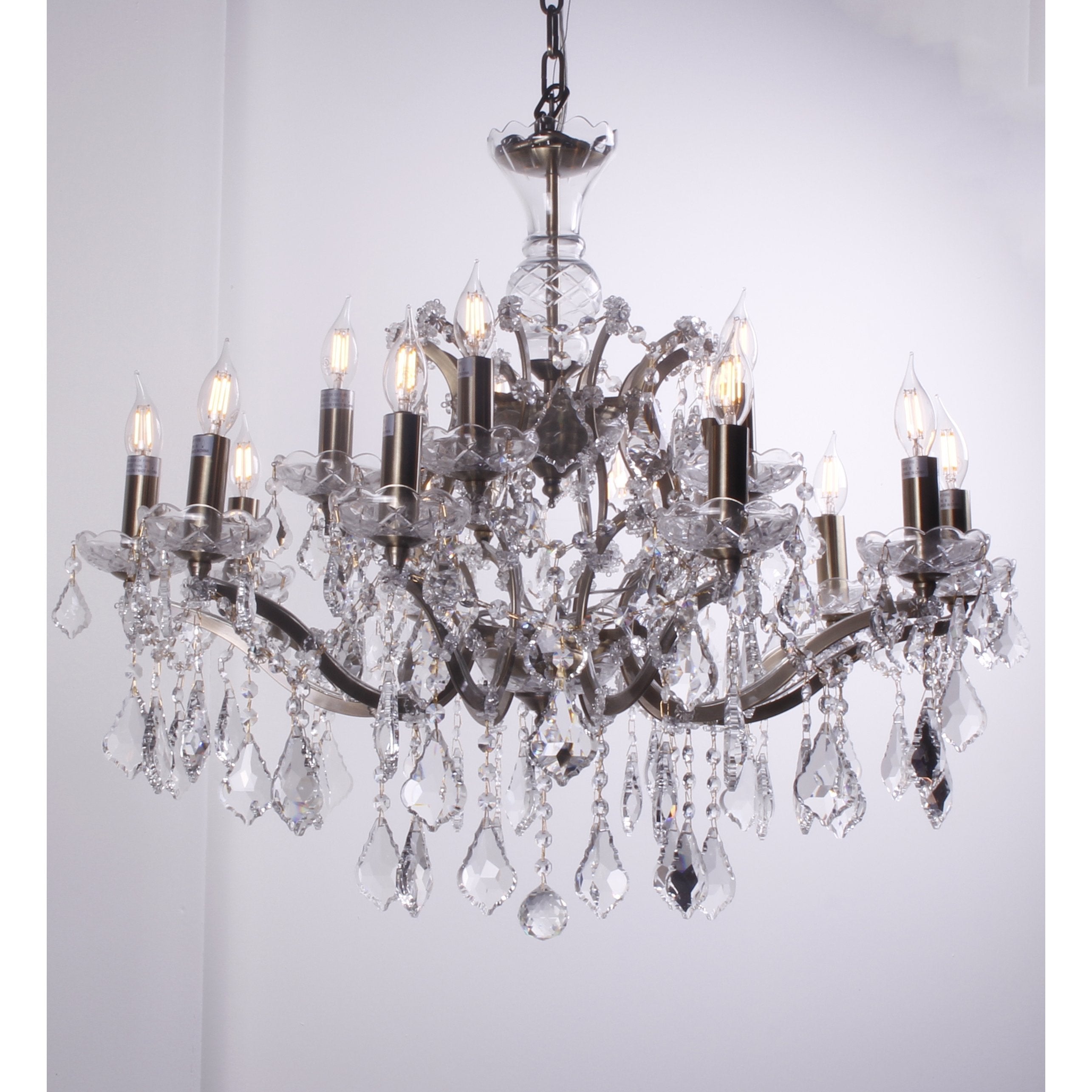 15 Light Rococo Maria Theresa Crystal Chandelier - Italian Concept - 