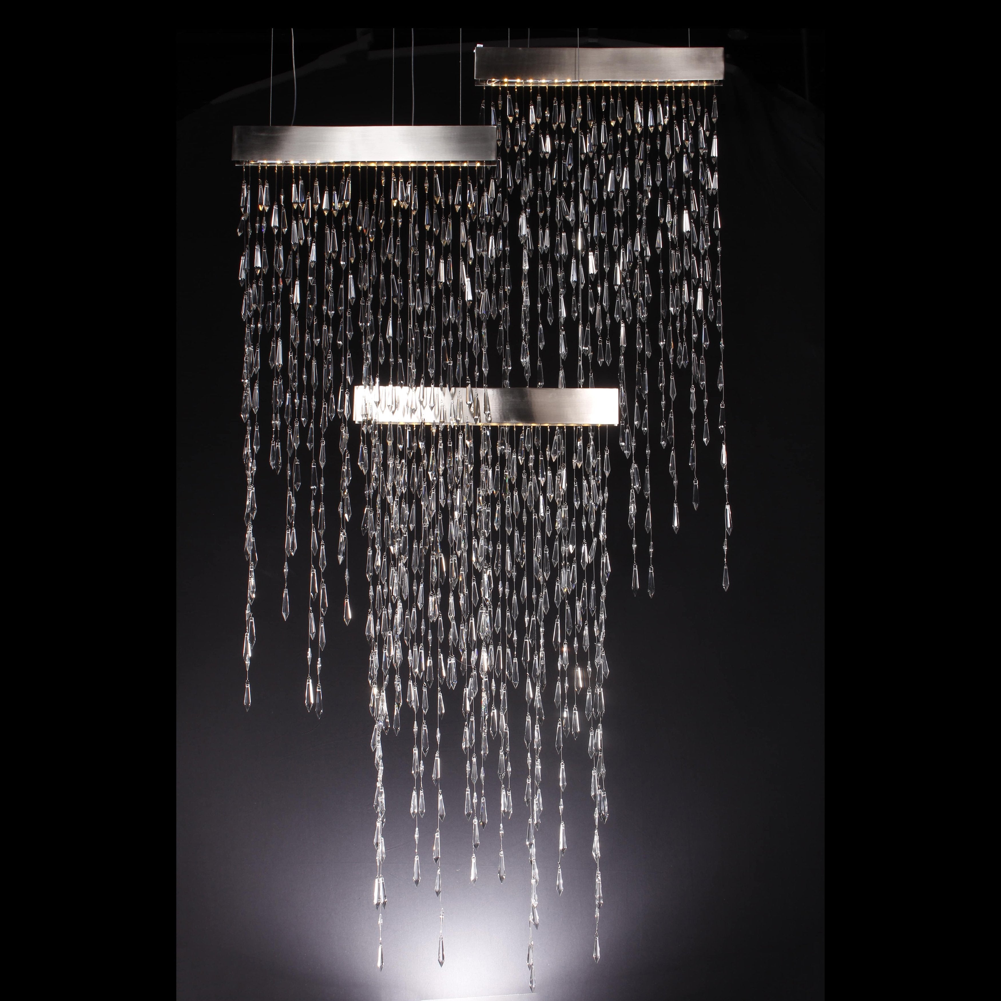 Ice Rainfall Crystal Prism LED Chandelier - Italian Concept