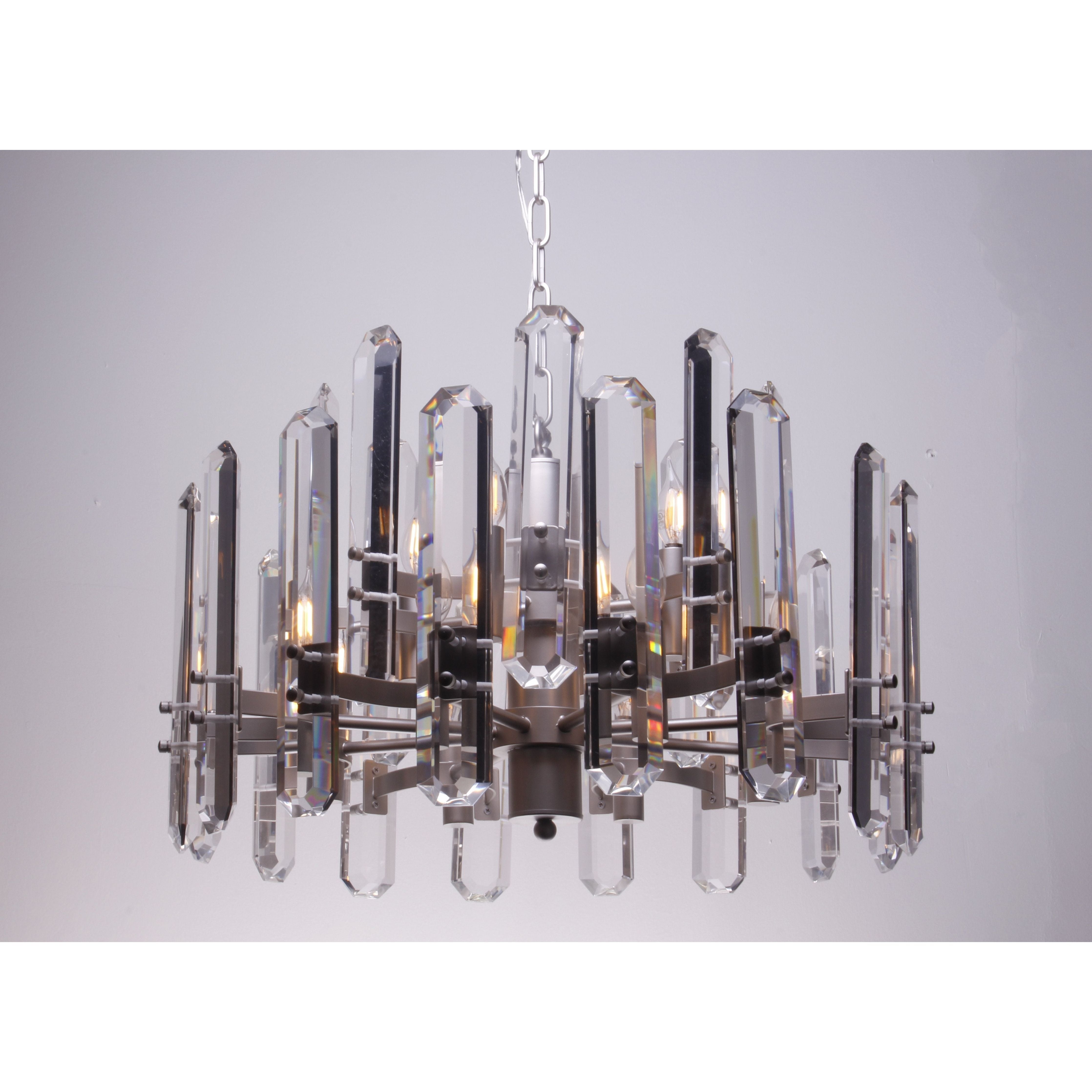 Ruby Crystal Glacier Shards Chandelier - Italian Concept