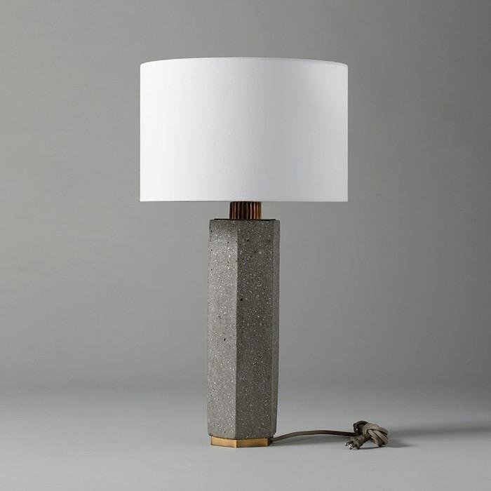Concrete Column Table Lamp - Italian Concept - 