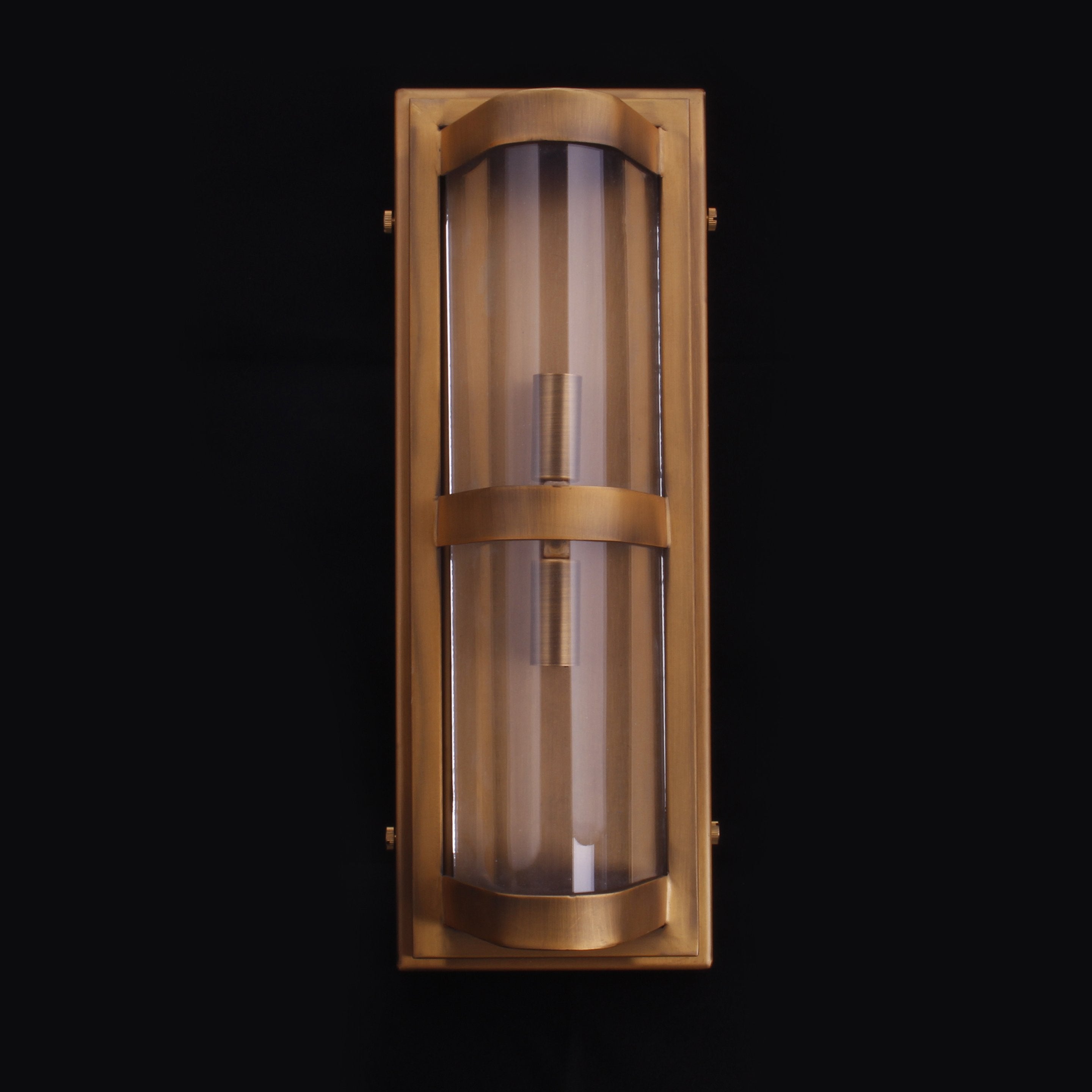 Curved Glass Industrial Sconce - Italian Concept