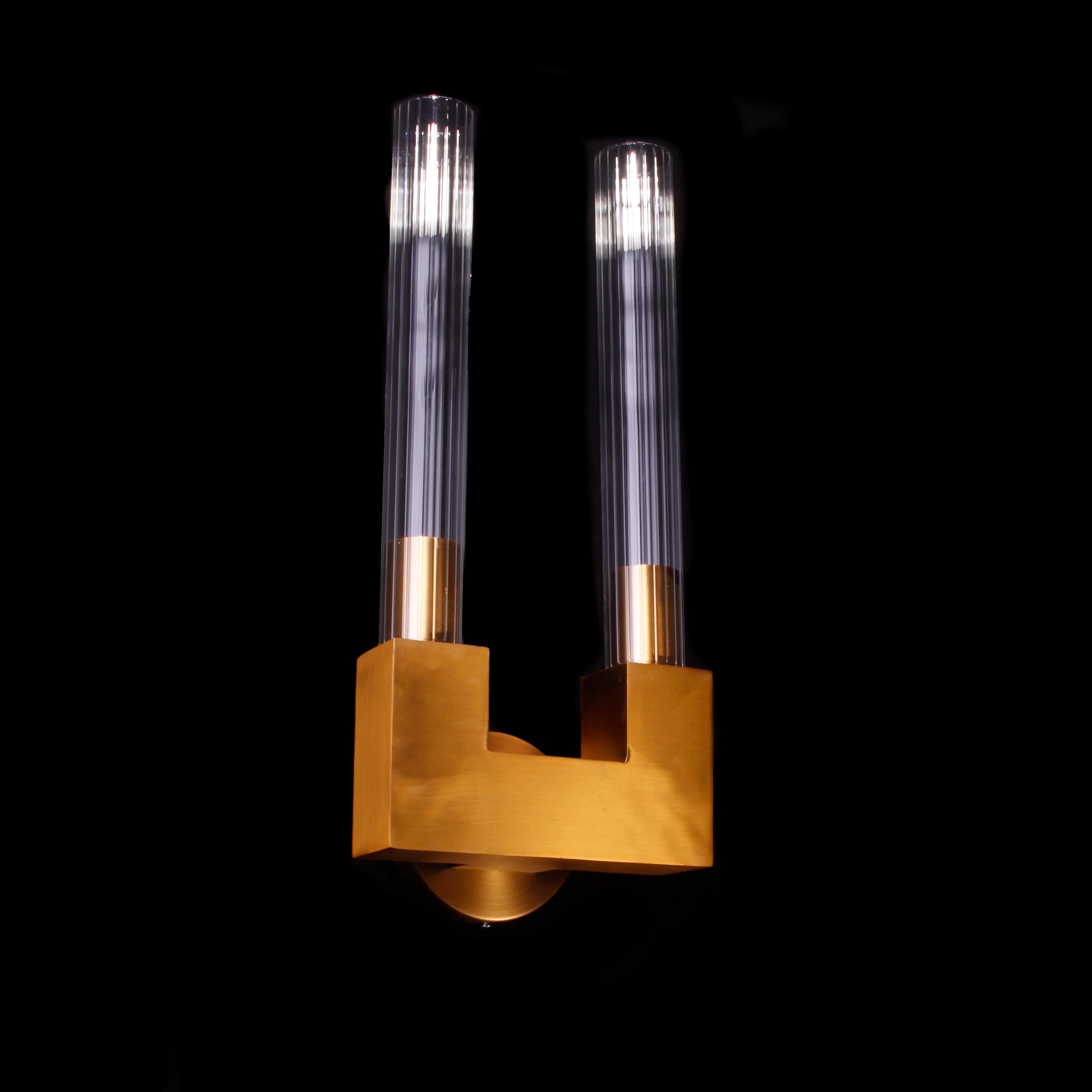 Metal Linear 2 Lights Sconce - Italian Concept